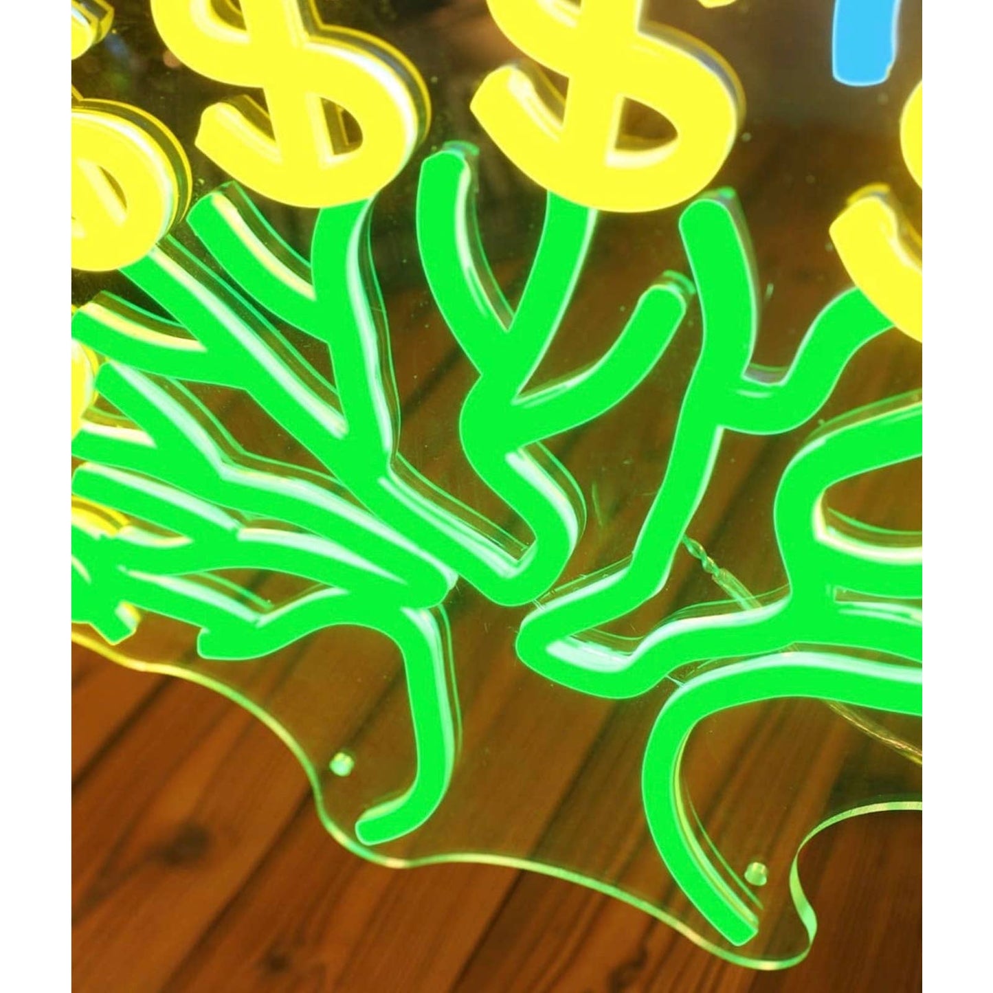 Fun Bright Money Tree LED Night Light Room Wall Decoration