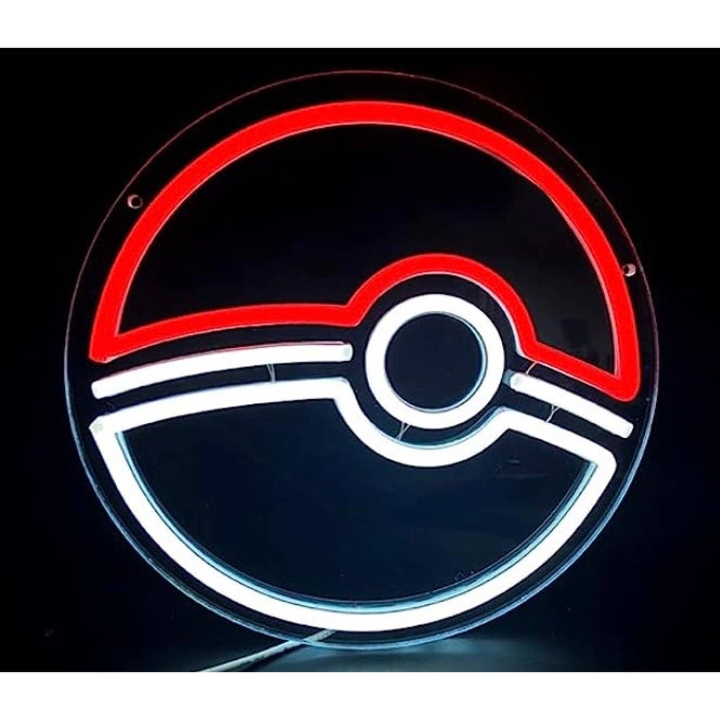 Lovely Bright Red / White Pokeball Pokemon LED Night Light Anime Japan Room Deco