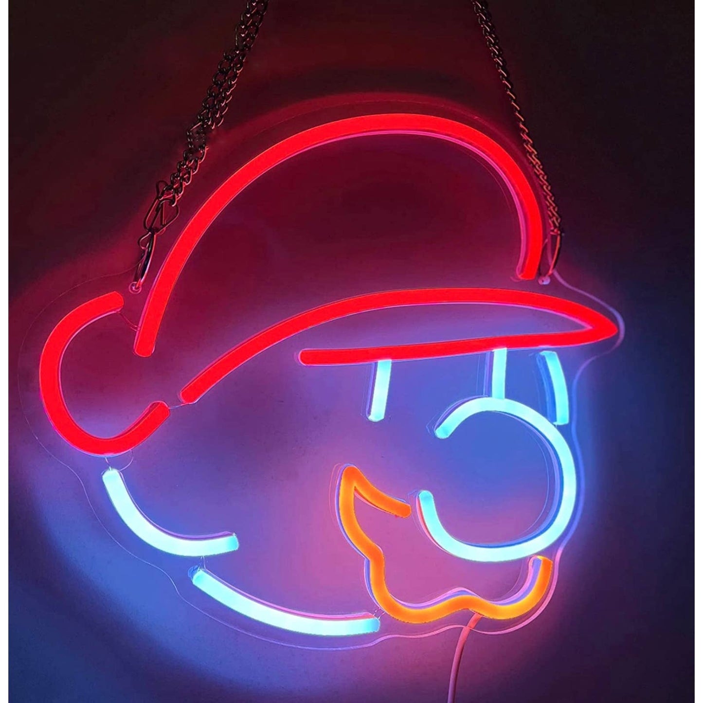 Fun Bright Super Mario LED Light Video Game Room Wall Decoration