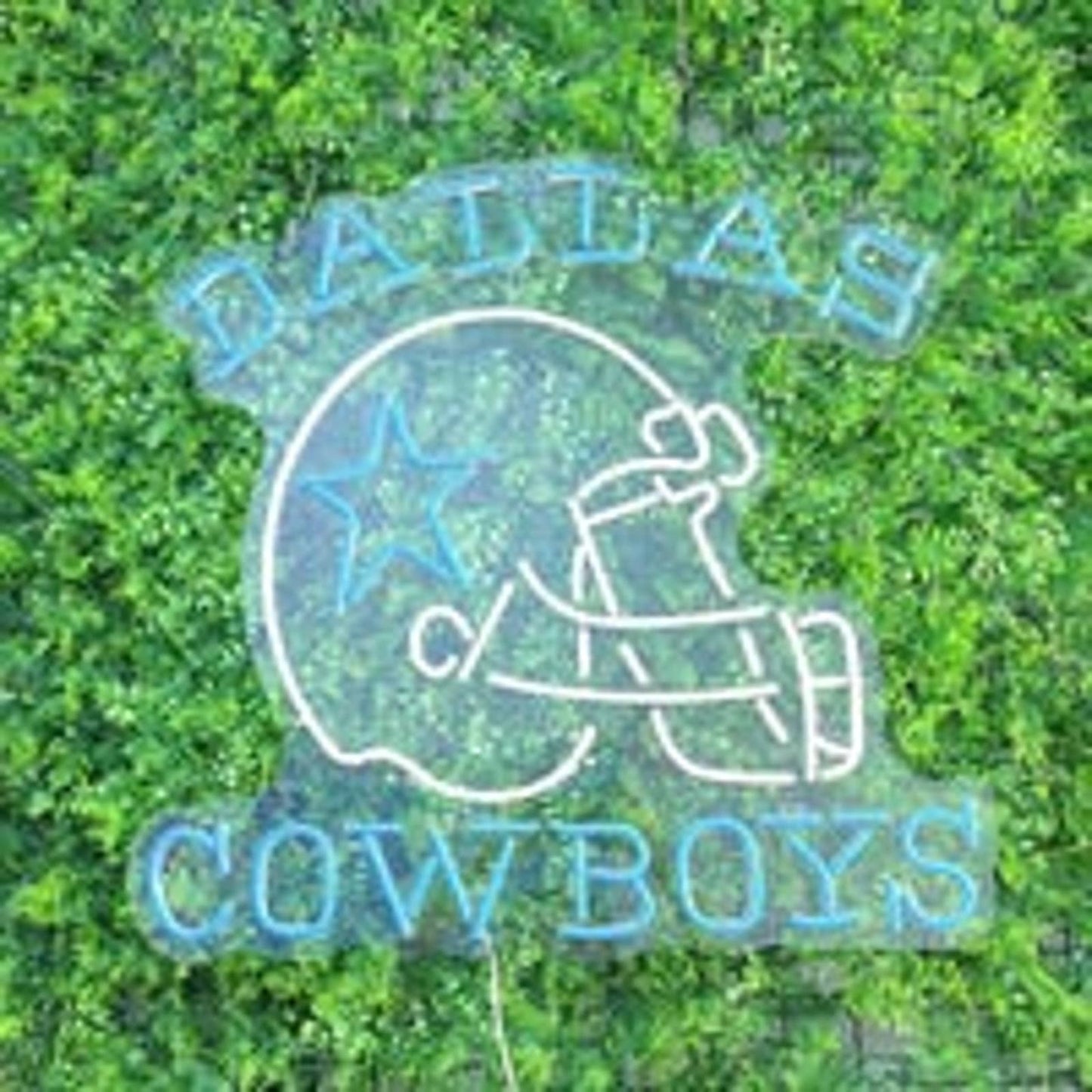Large Bright Dallas Cowboys LED Game Night Light Room Football Wall Sport Decor