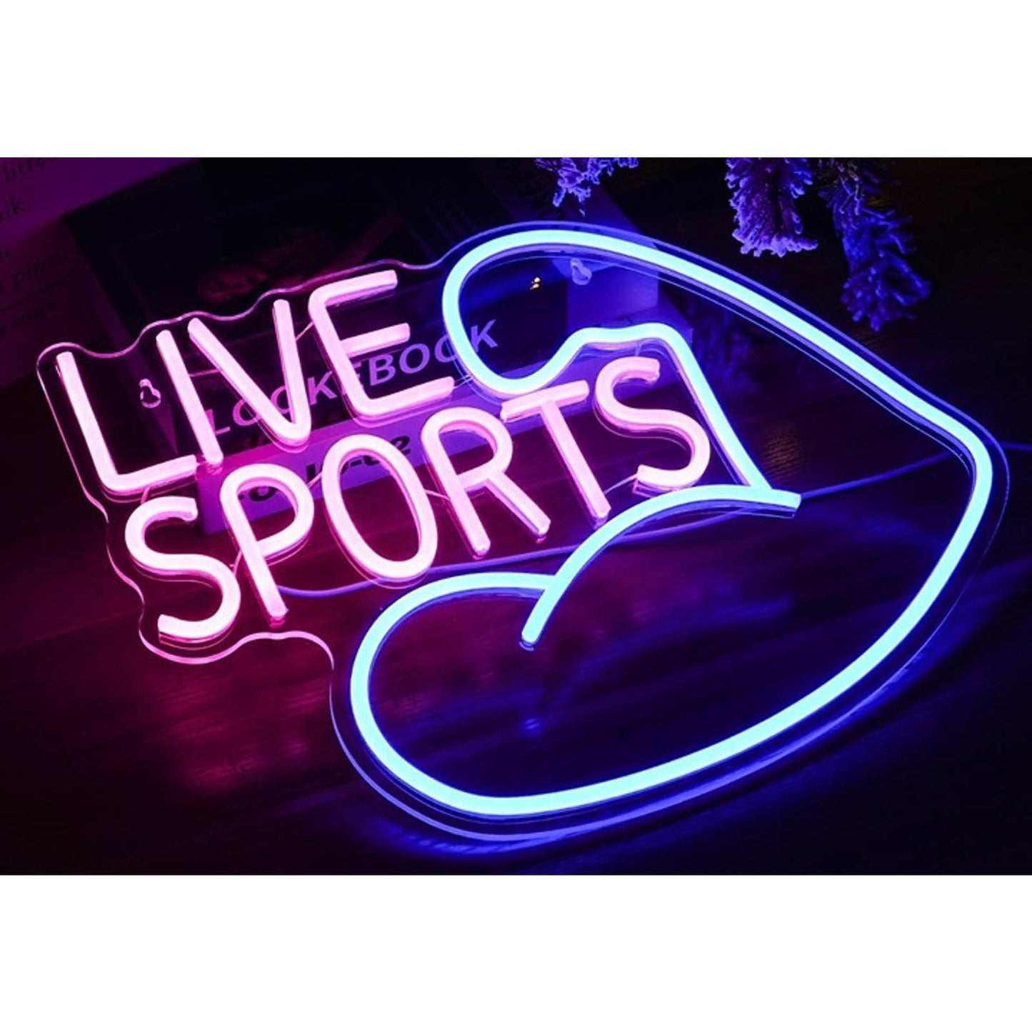 Vivid Bright Strong Arm Live Sport LED Night Light Gym Exercise Decor