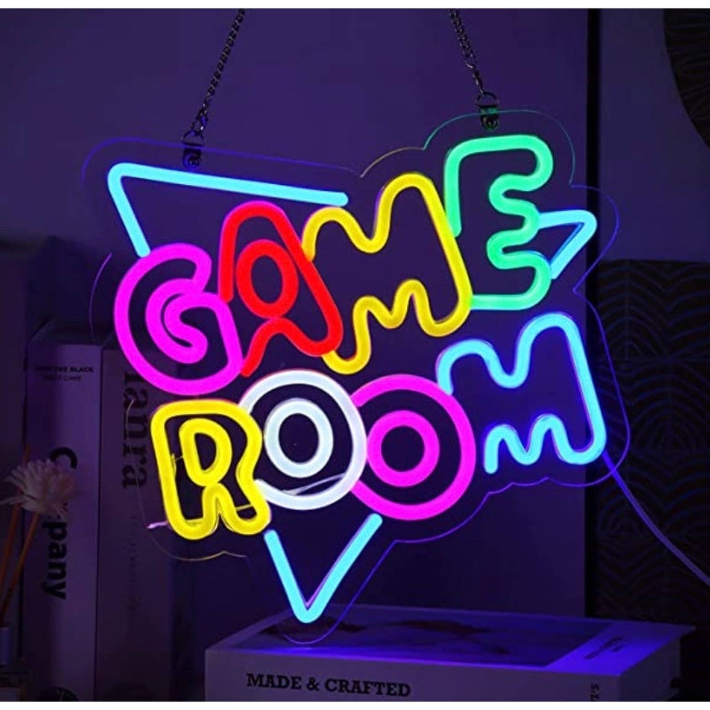 Vivid Colorful Fun Bright Game Room LED Night Light Arcade Room Wall Decoration