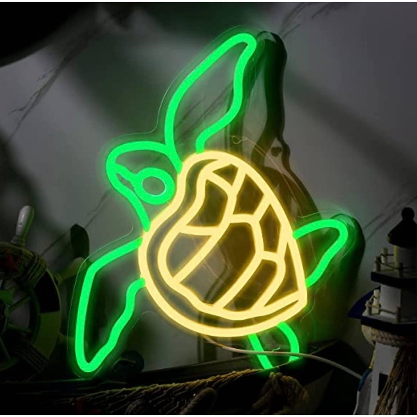 Lovely Bright Sea Turtle LED Night Light Room Wall Decoration