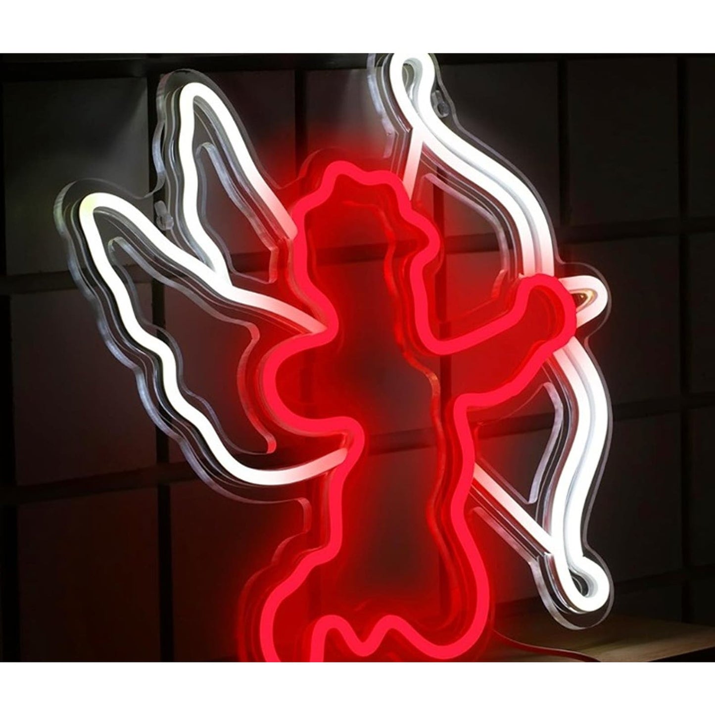 Lovely Bright Bow & Arrow Baby Love Angel LED Light Valentine Decor