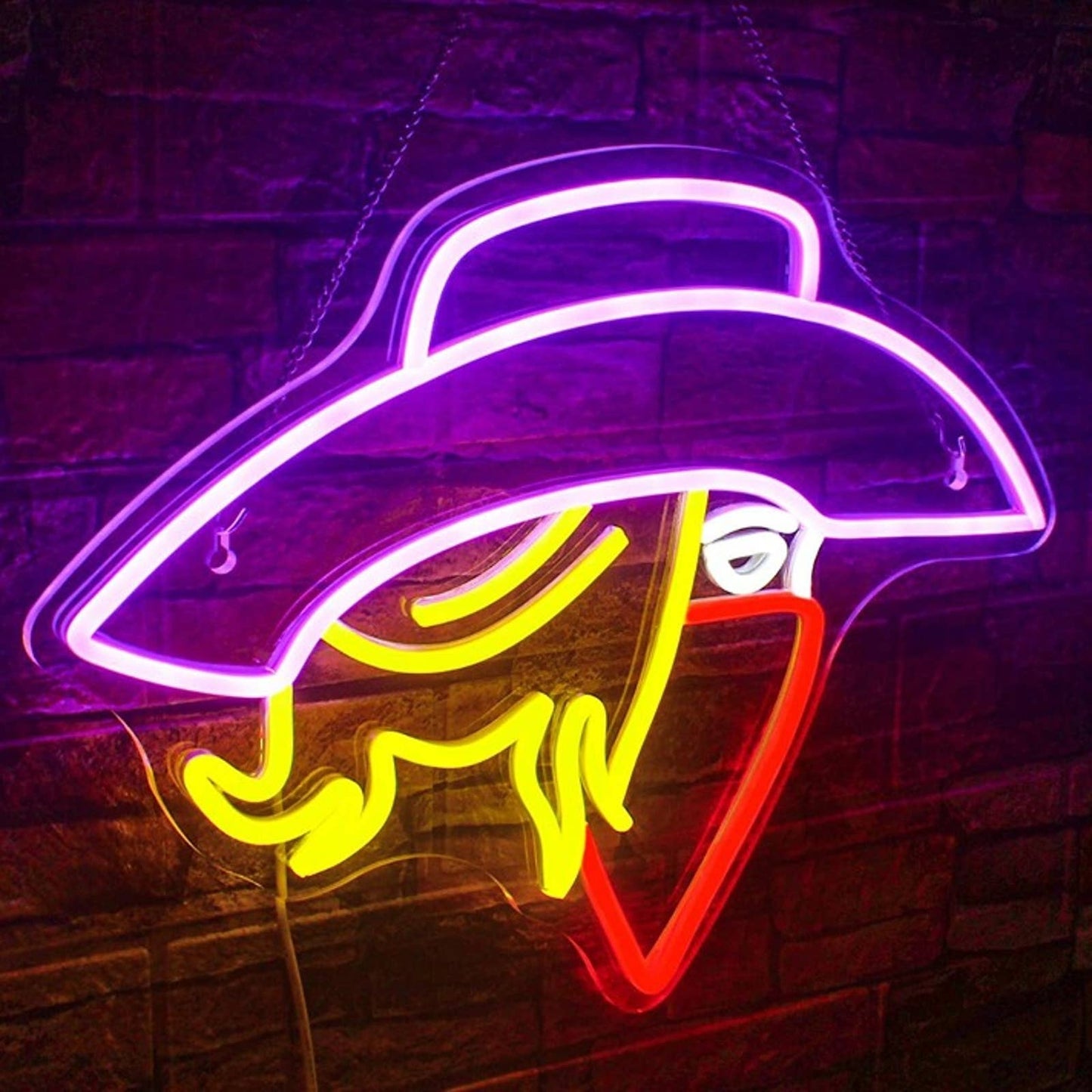 Vivid Bright Blonde Hair Cowgirl LED Night Light Western Decoration