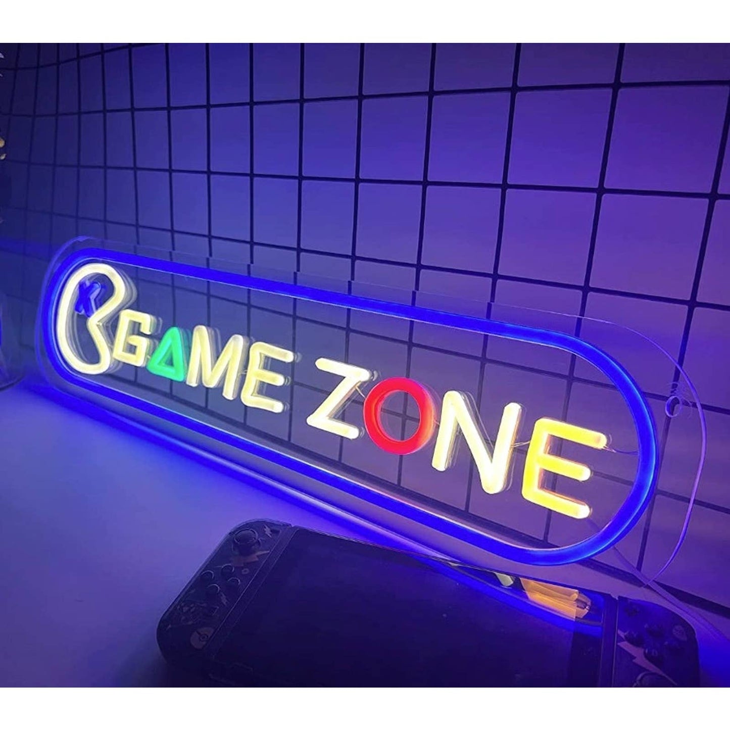 Fun Vivid Bright Colorful Game Game Zone LED Night Light Arcade Room Wall Decora