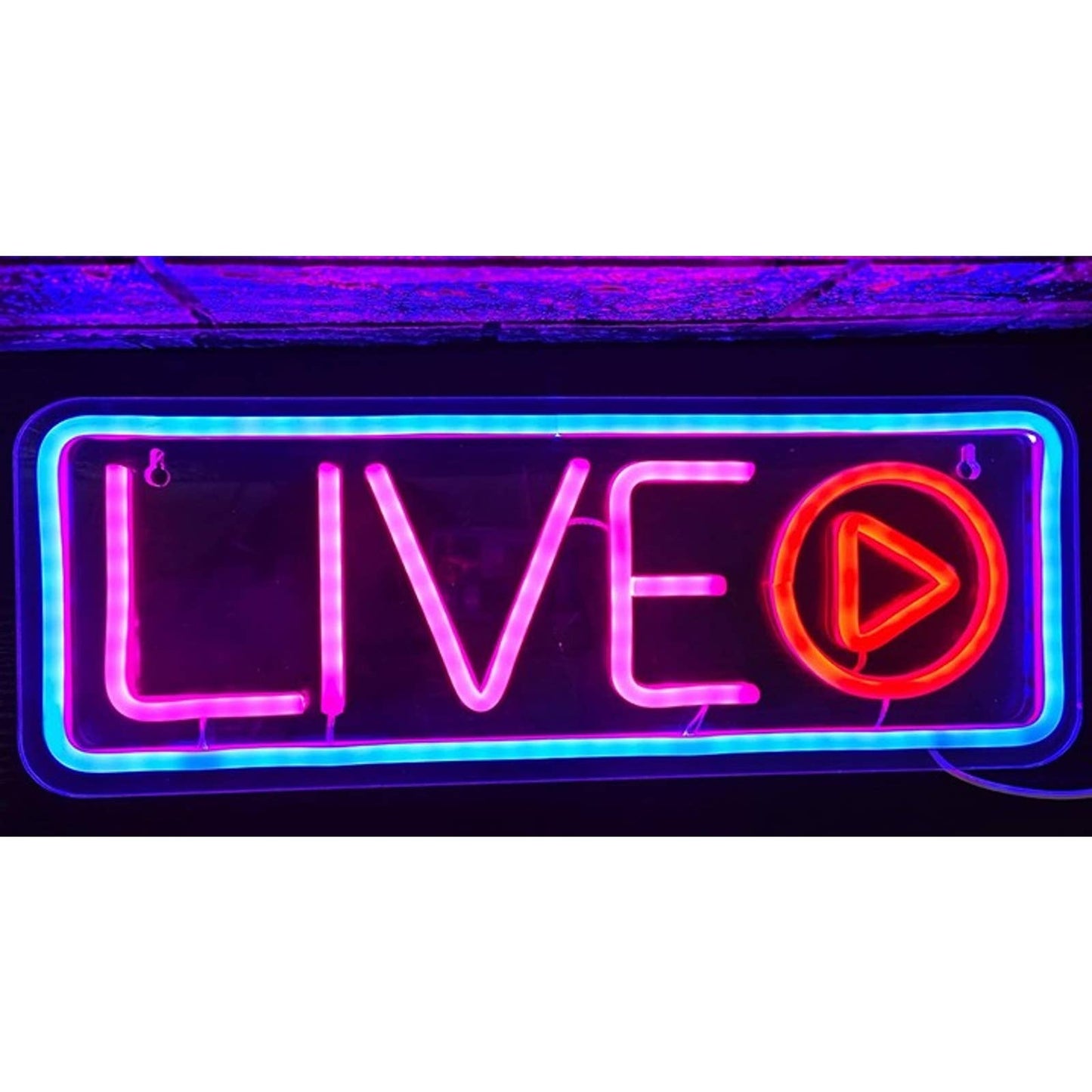 Fun Bright Twitch Kick Live Play LED Night Light Room Wall Streaming Decor