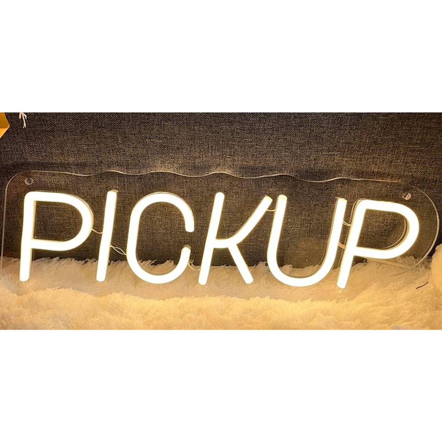 Vivid Bright White PICKUP LED Night Light Business Store Decoration