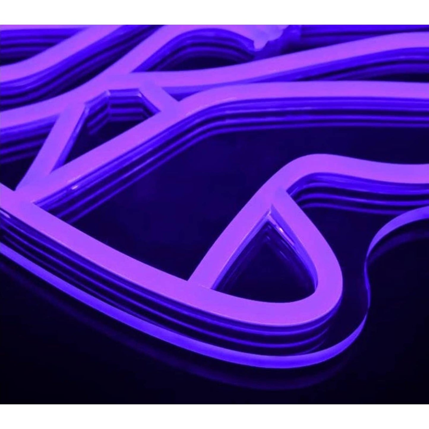 Fun Bright Purple Falling in Hole LED Night Light Room Wall Art Decor