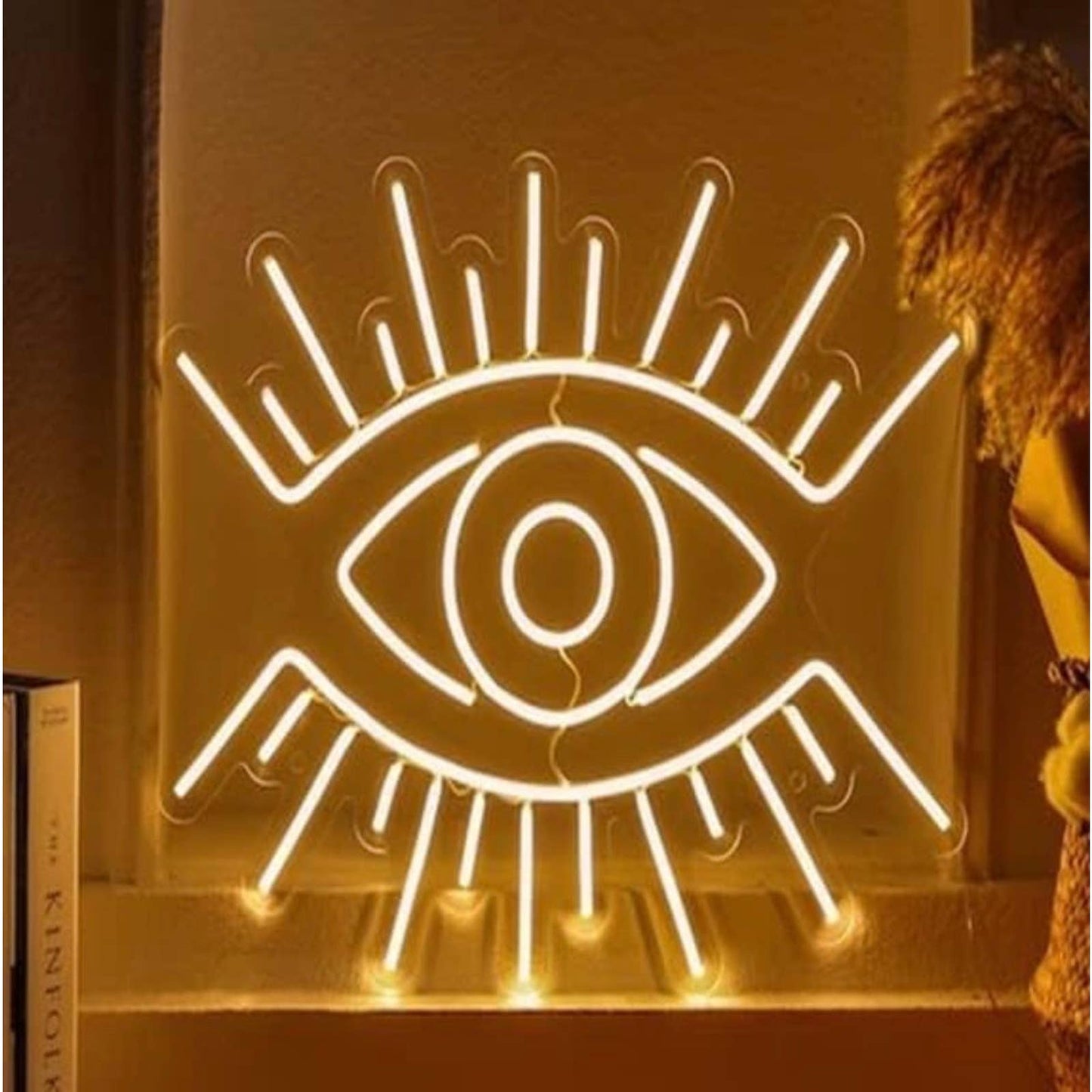 Lovely Bright Large Shining Eye LED Night Light Room Wall Art Decoration