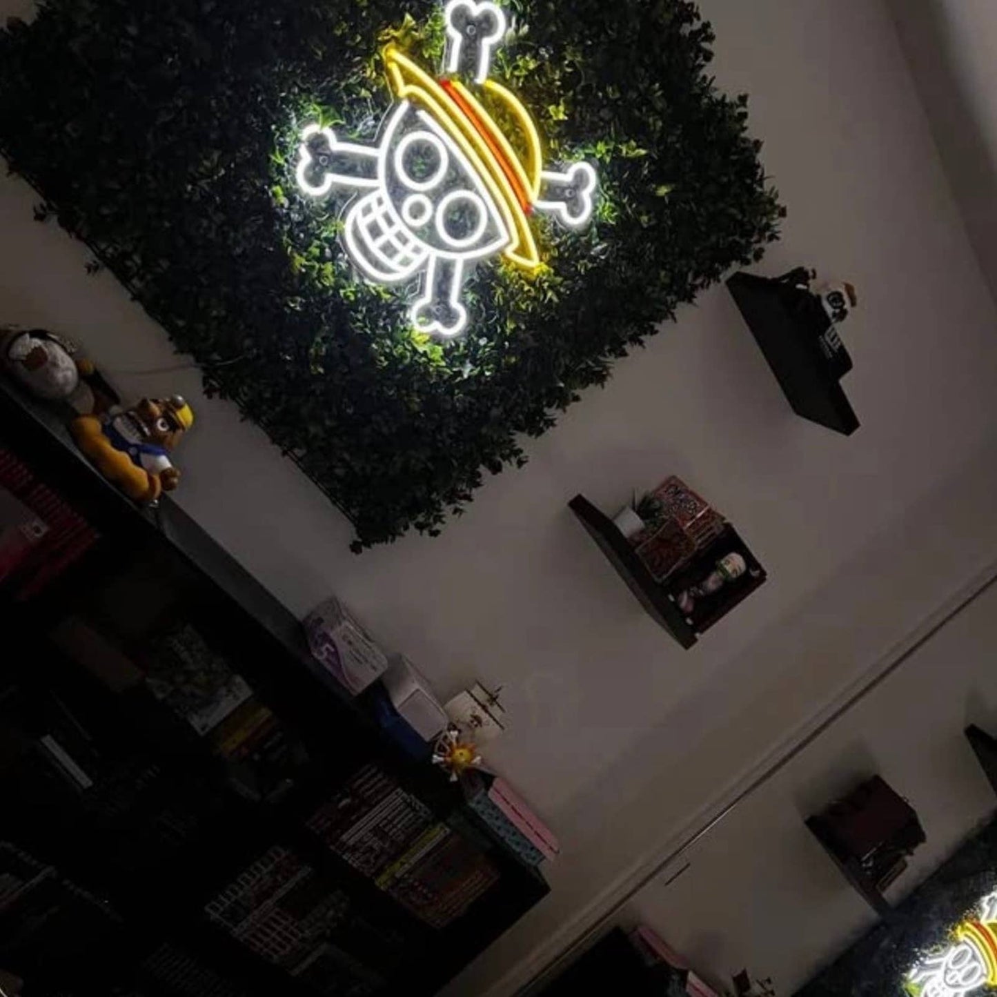 Bright One Piece Pirates Jolly Roger LED Night Light Anime Japan Room Wall Decor