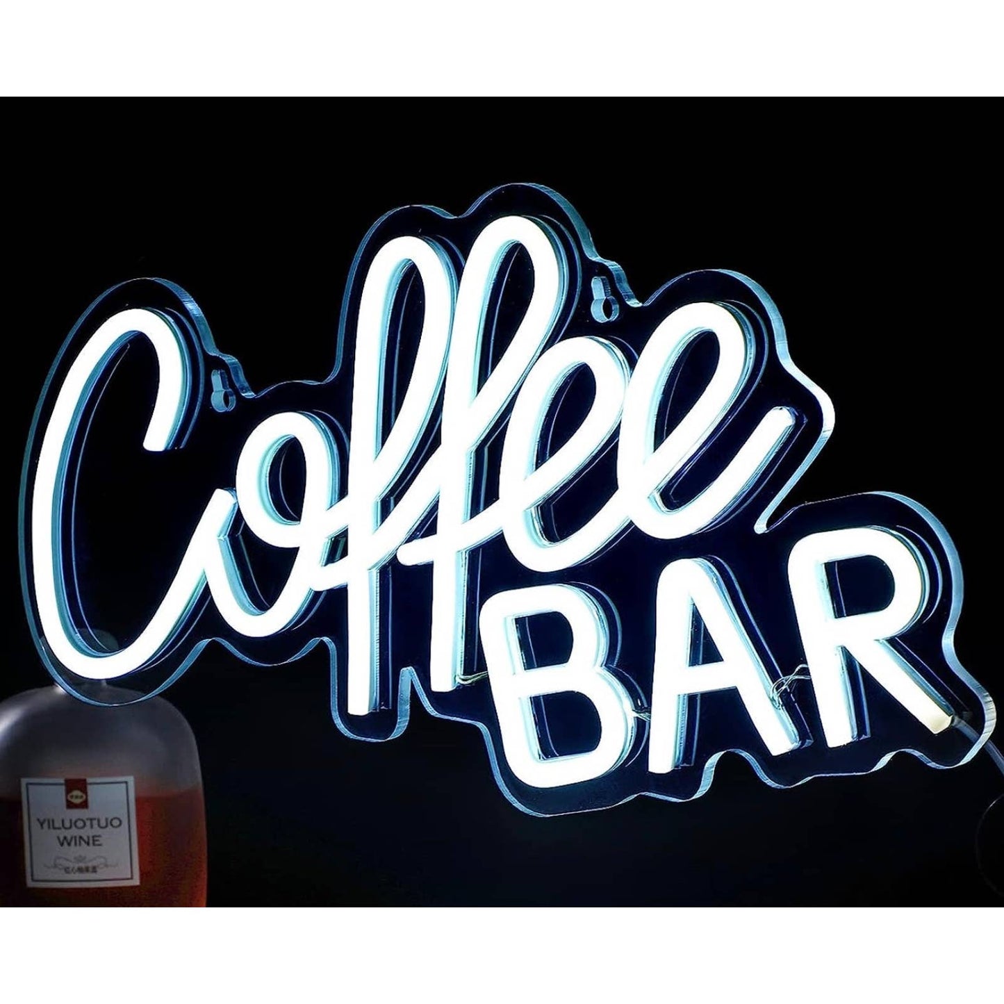 Lovely Bright Cool Bright “Coffee Bar” LED Night Light Room Wall Decoration