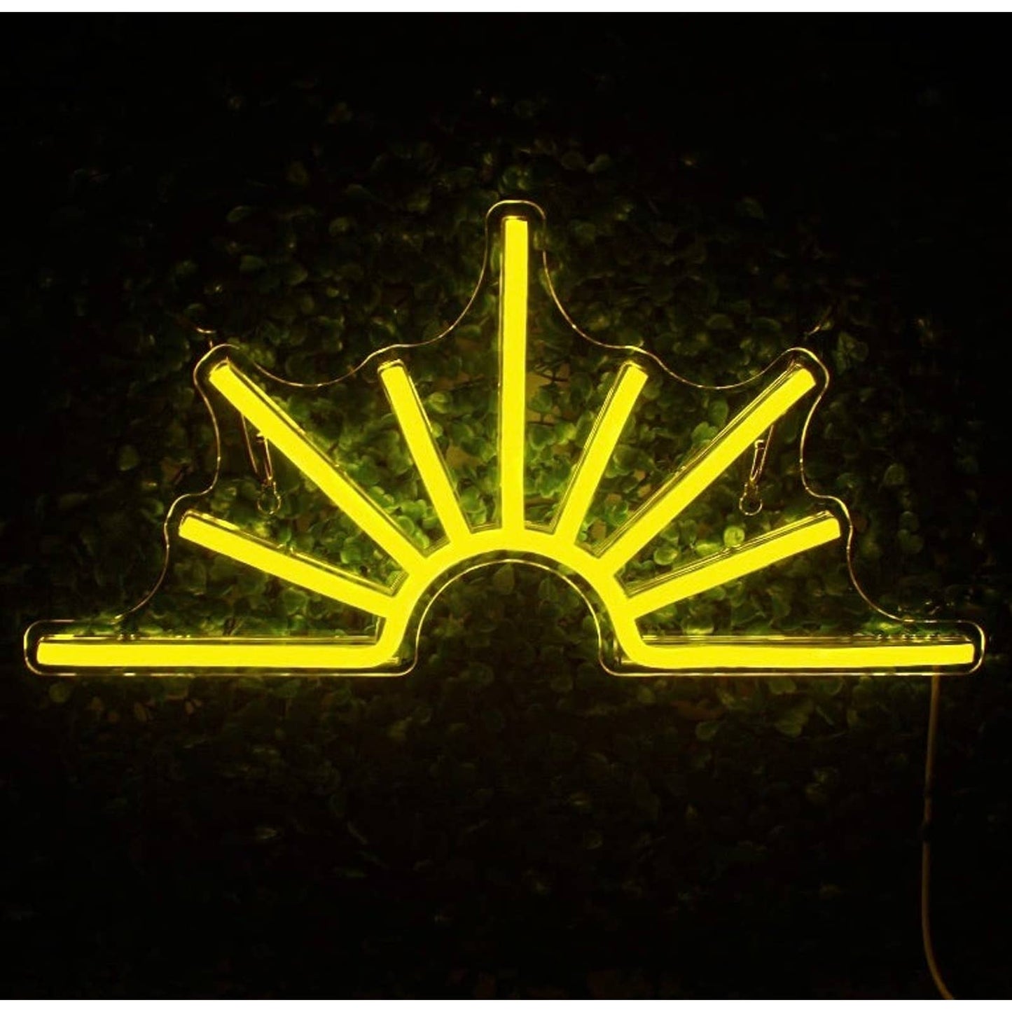 Lovely Bright Yellow Shining Sunrise LED Night Light Room Wall Decoration