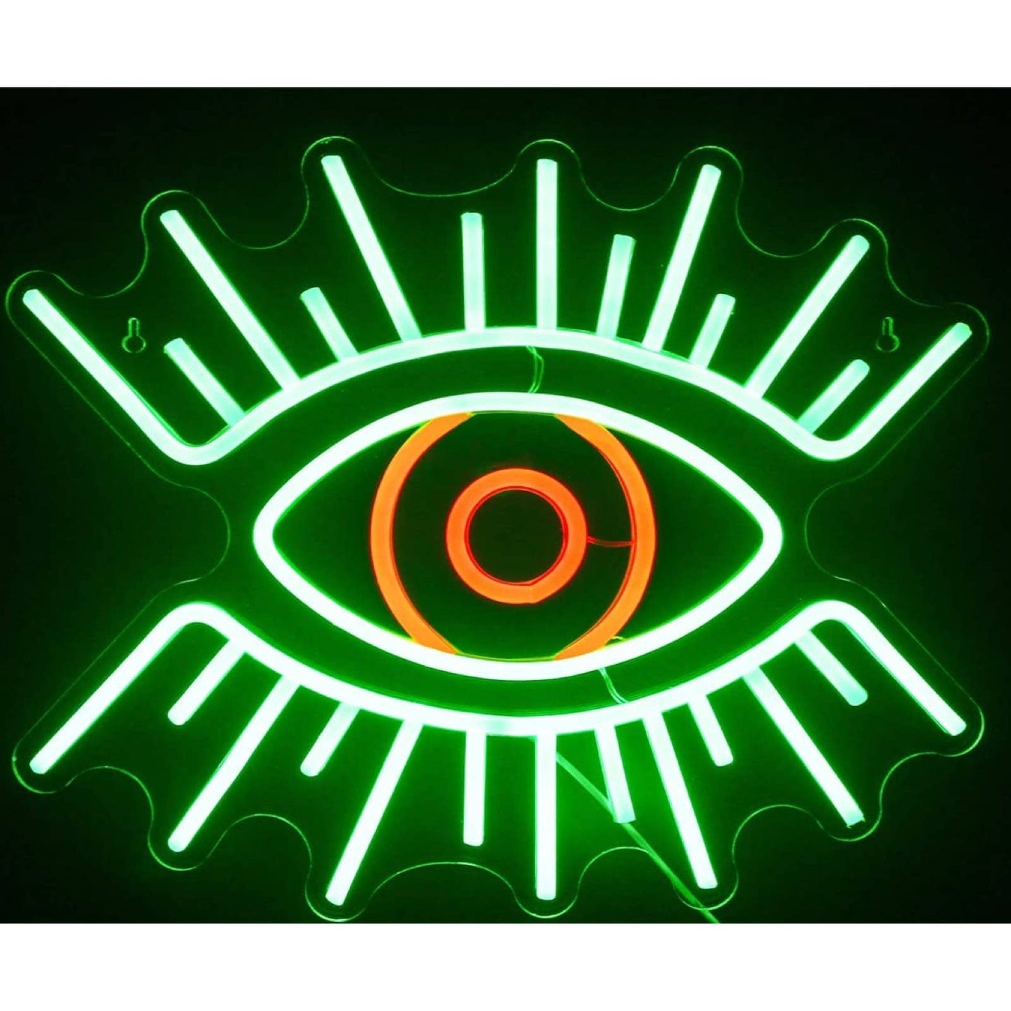 Bright Green / Red All Seeing Eye LED Night Light Room Wall Art Decoration