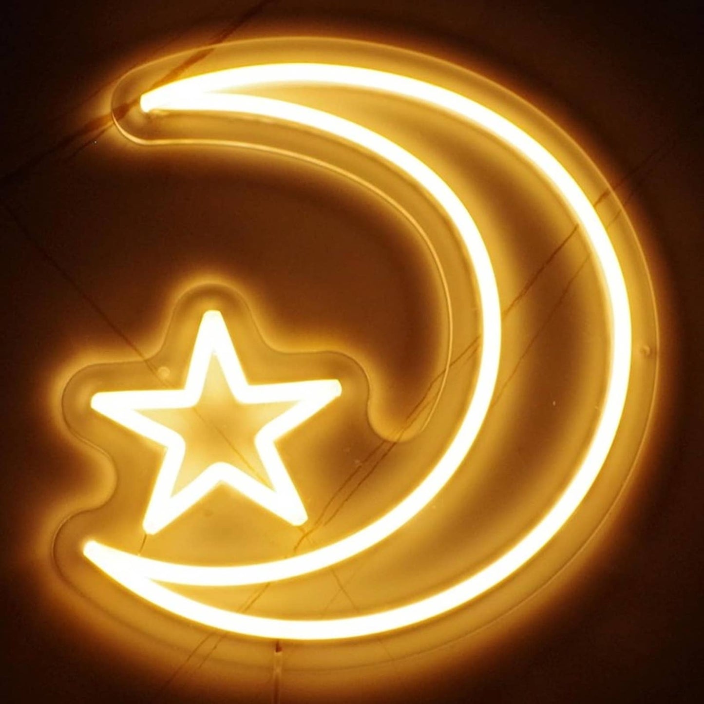 Vivid Bright Warm Start in Moon LED Night Light Room Wall Decor
