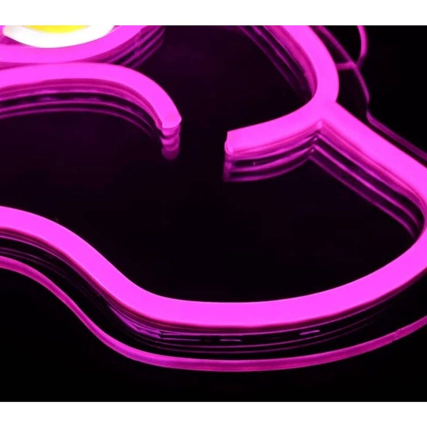 Fun Bright Pink All Seeing Eye Hand White Smoke LED Night Light Room Wall Decor