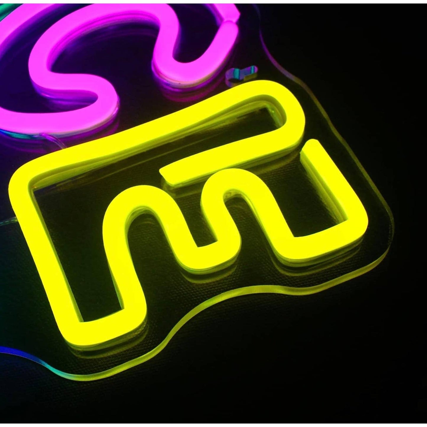 Fun Bright Vivid Colorful Space Vibes LED Night Light Room Wall Decoration