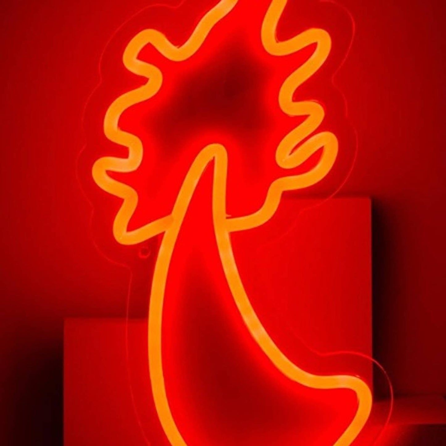 Fun Bright Red Charmander Fire Tail LED Night Light Pokemon Game Decor
