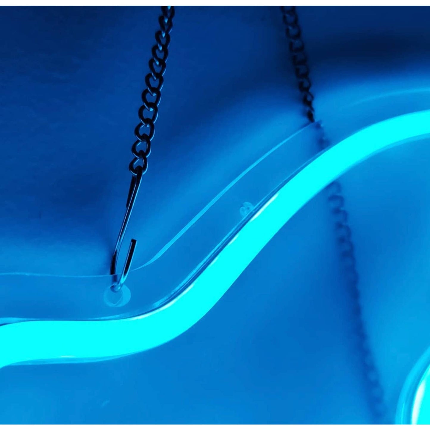 Lovely Blue Detailed Whale LED Night Light Ocean Aqua Art Decoration