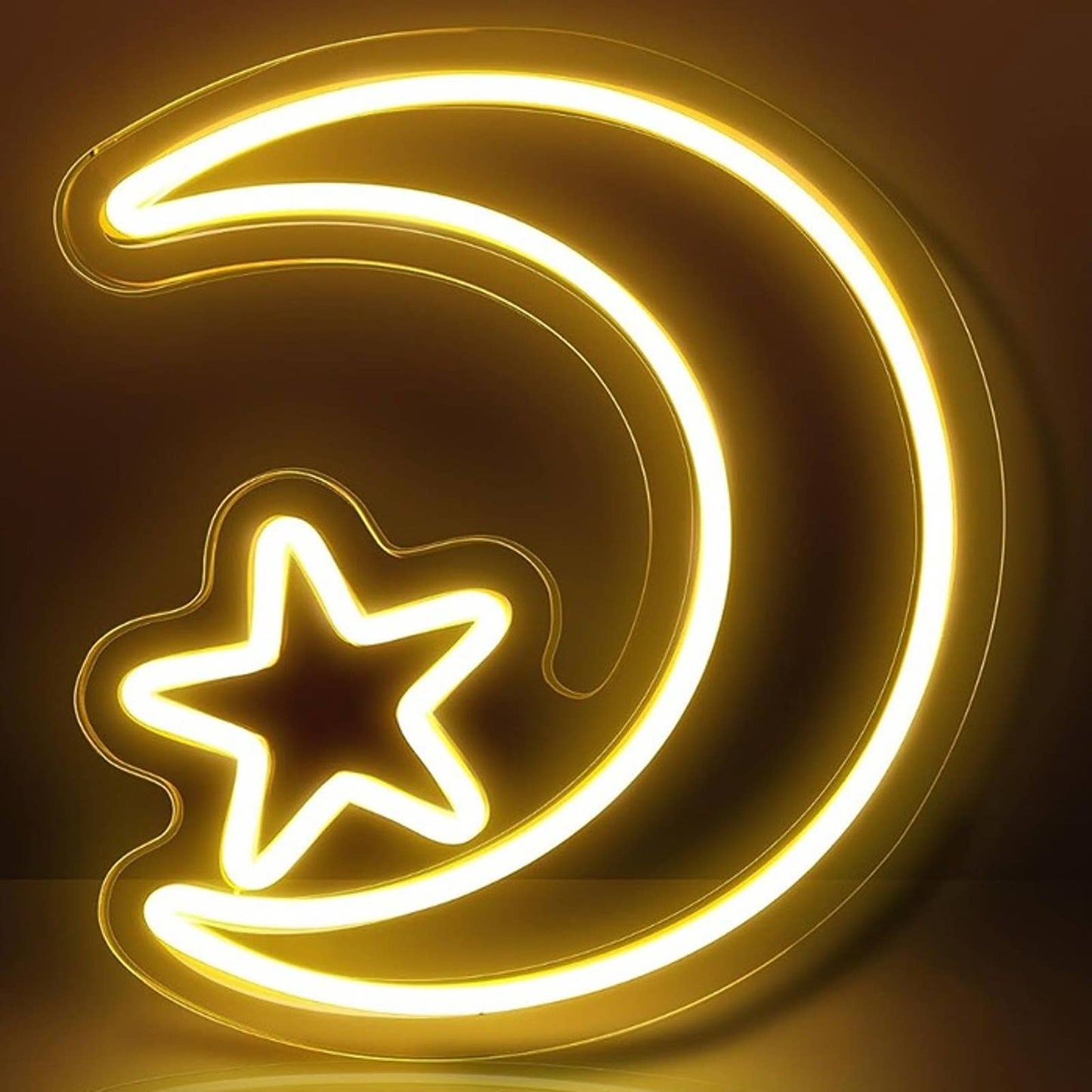 Vivid Bright Warm Start in Moon LED Night Light Room Wall Decor
