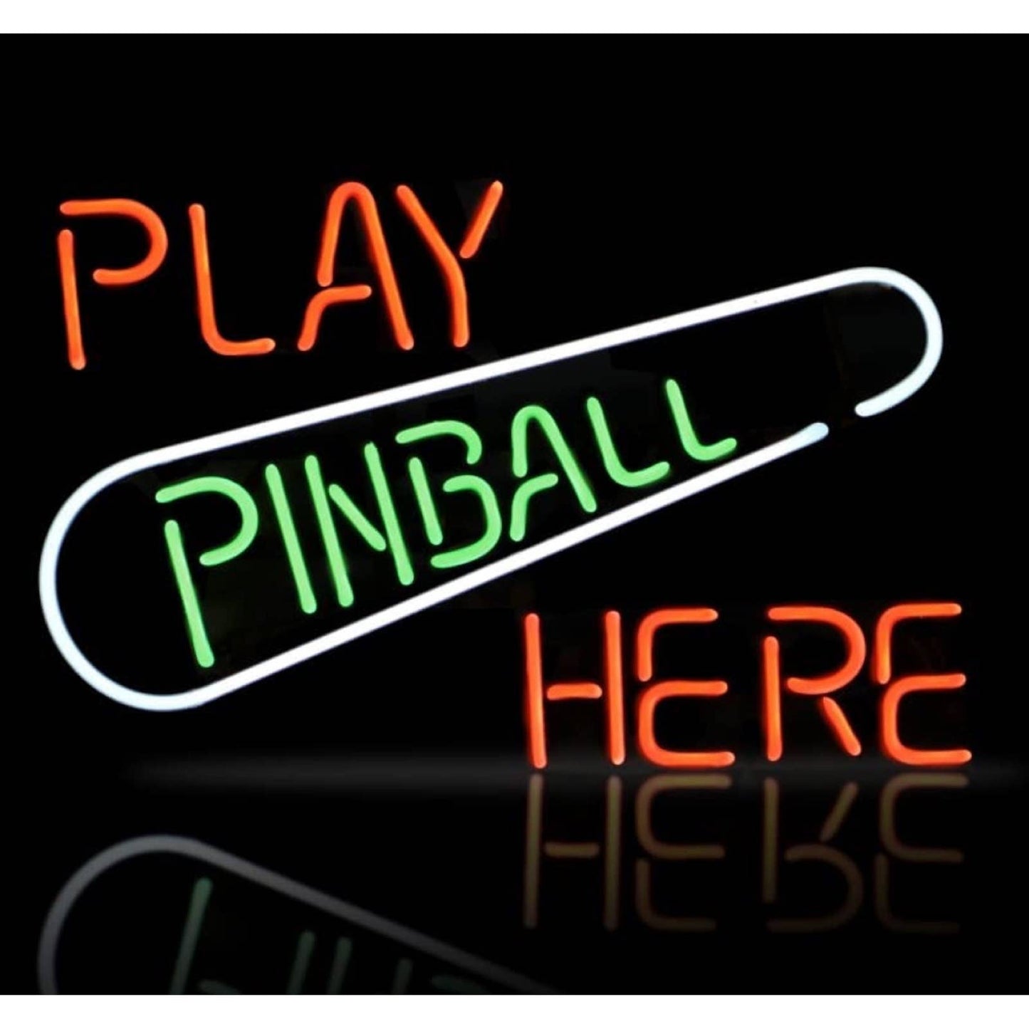 Fun Bright “Play Pinball Here” LED Night Light Arcade Game Room Decoration