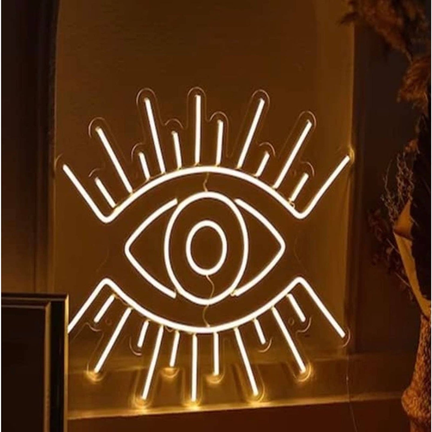 Lovely Bright Large Shining Eye LED Night Light Room Wall Art Decoration