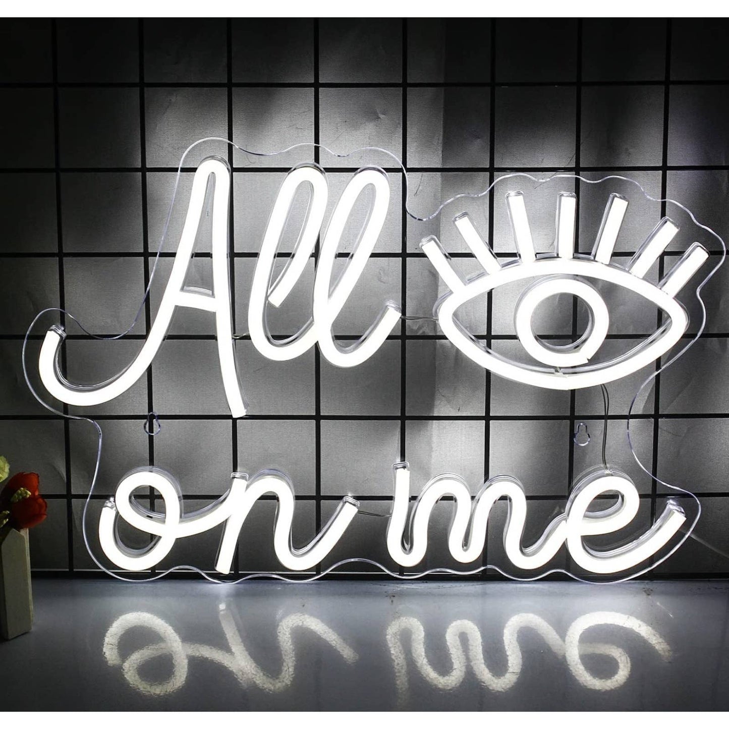 Lovely Bright Cool White “All Eyes on Me” LED Night Light Room Wall Decoration
