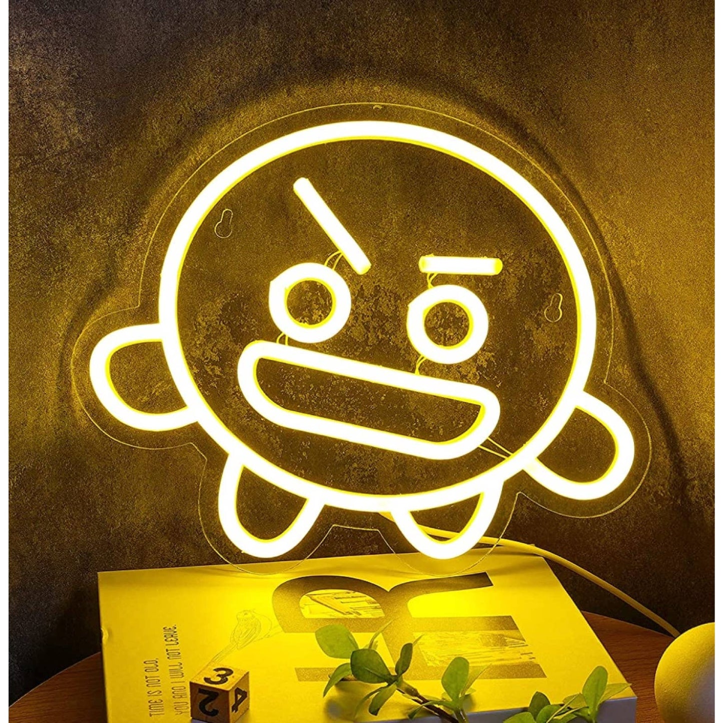 Funny Bright Crazy Round Monster LED Night Light Game Room Wall Decor