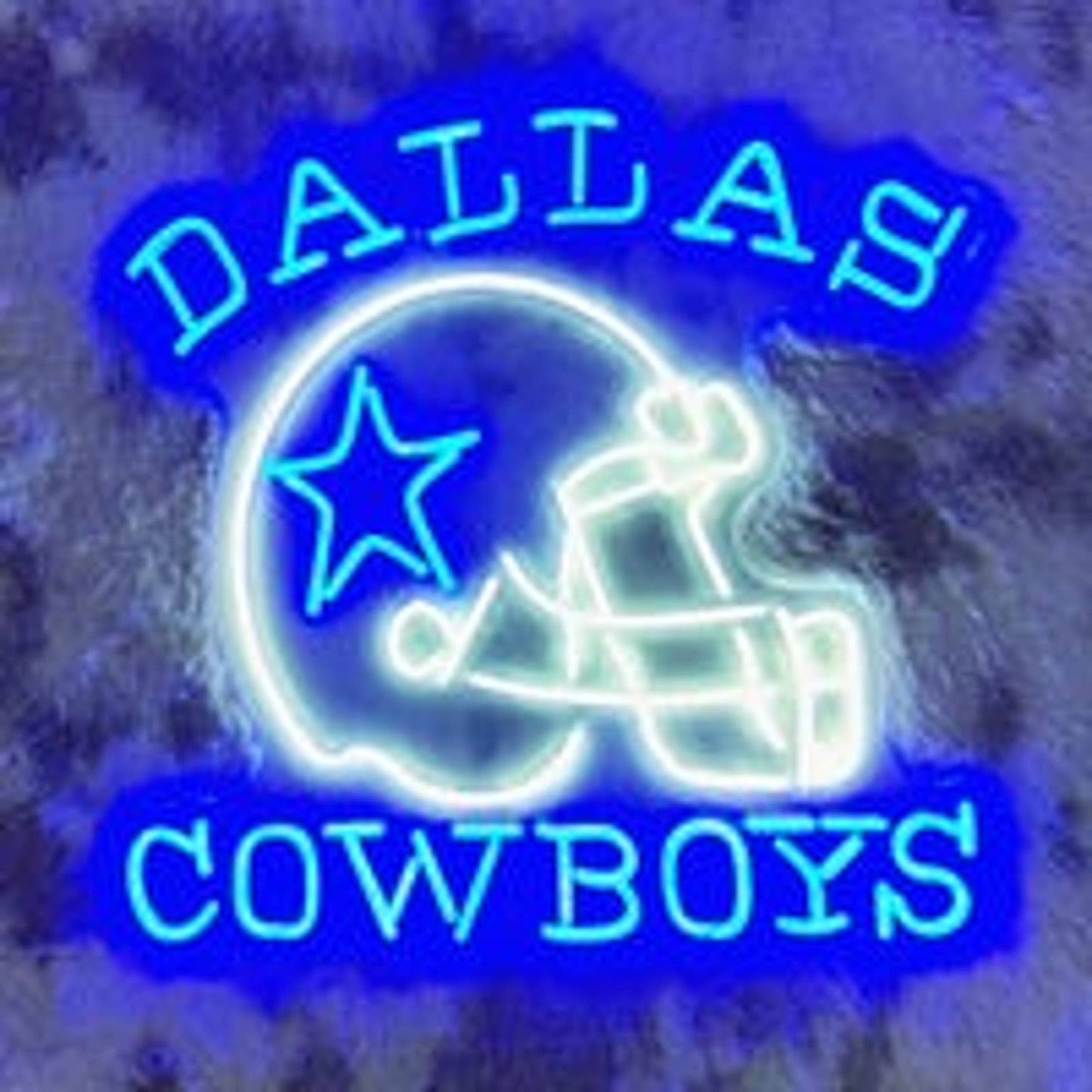 Large Bright Dallas Cowboys LED Game Night Light Room Football Wall Sport Decor