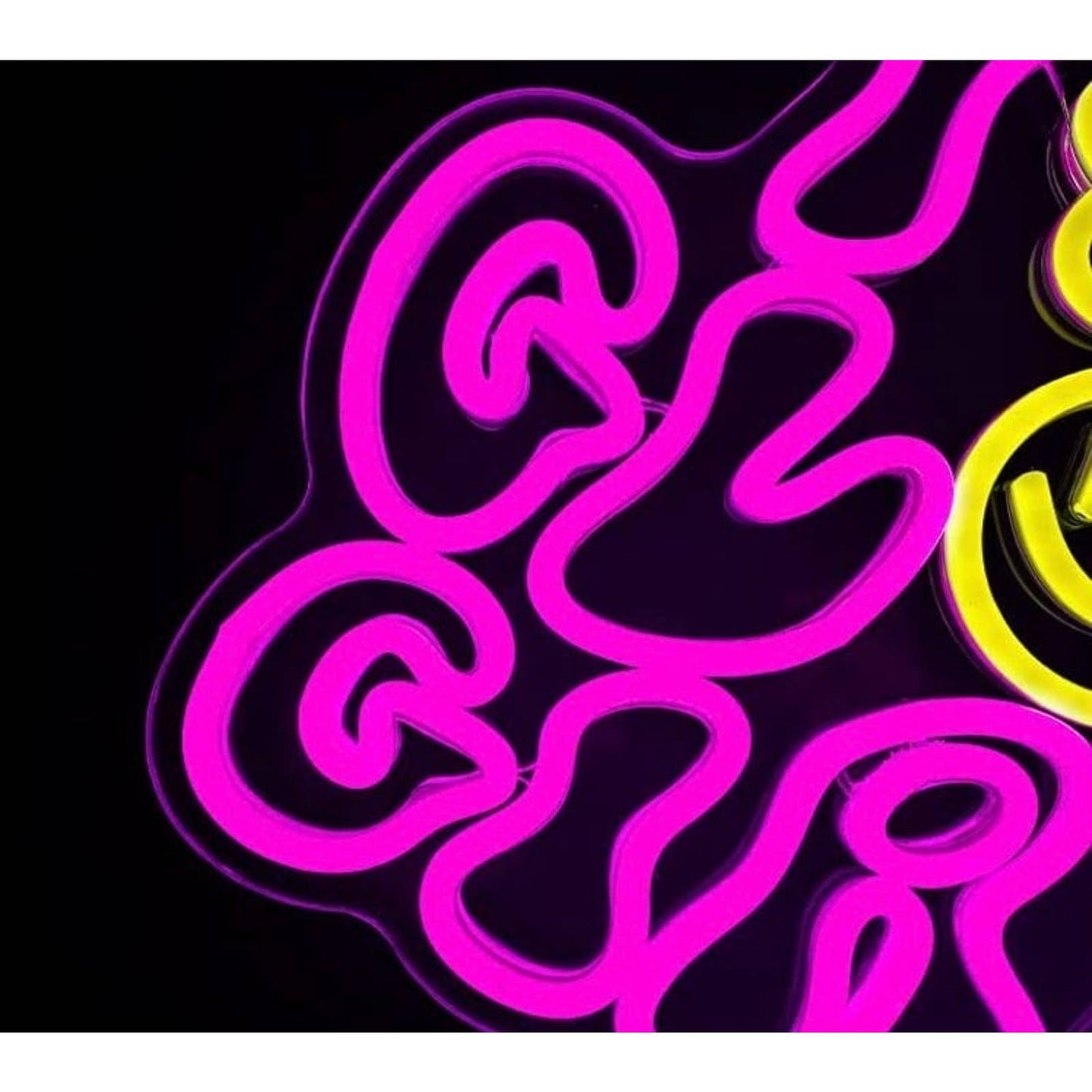 Adorable Bright Pink/Yellow You Glow Girl Smiley Flower Face LED Night Light
