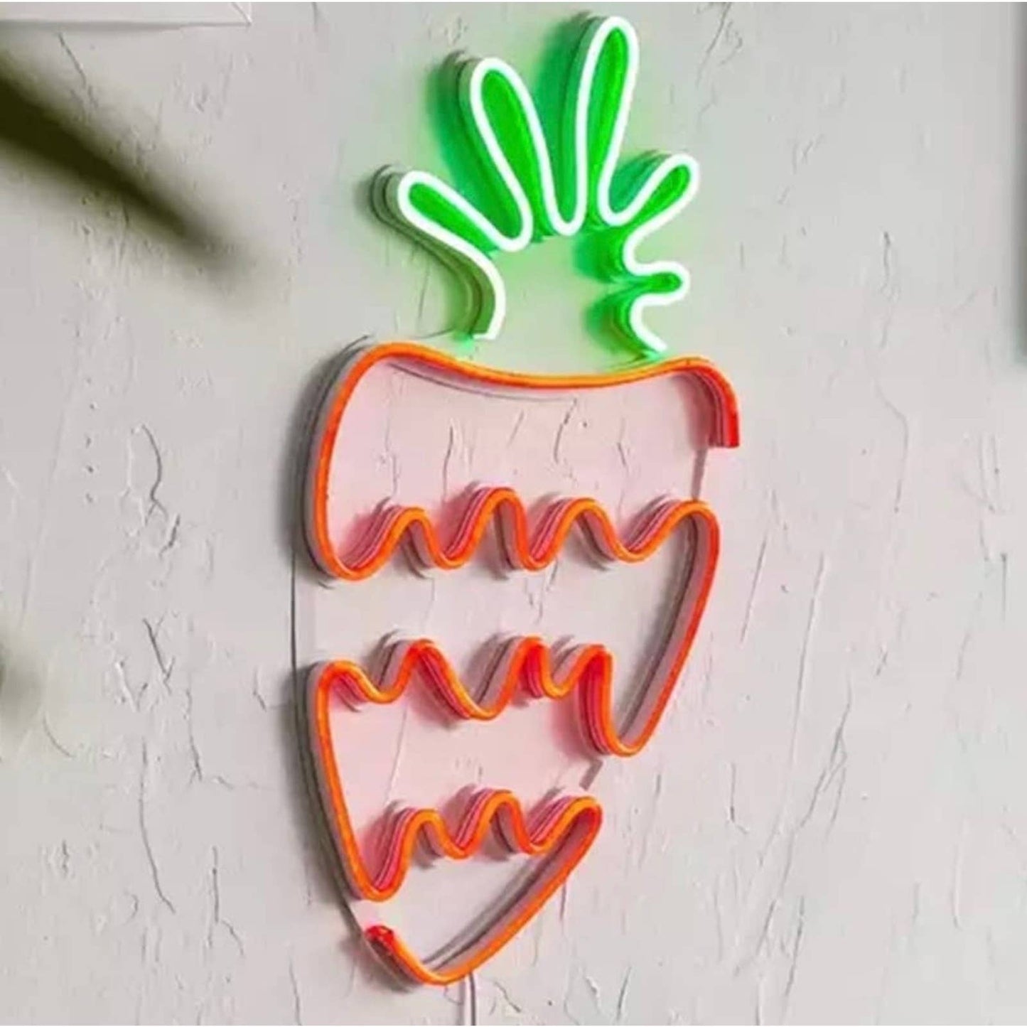 Fun Bright Red & Green Strawberry LED Night Light Room Wall Art Decoration
