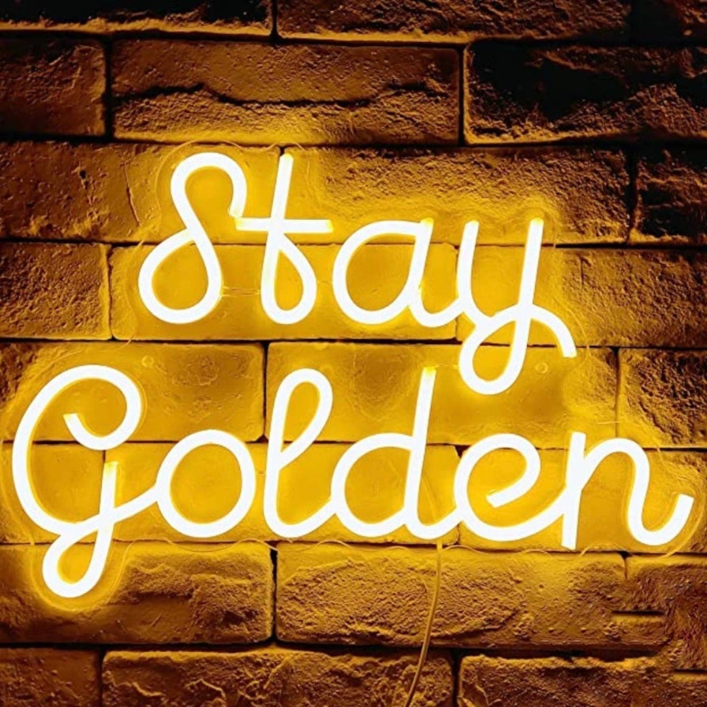 Lovely Warm Bright Stay Golden LED Night Light Room Wall Decoration