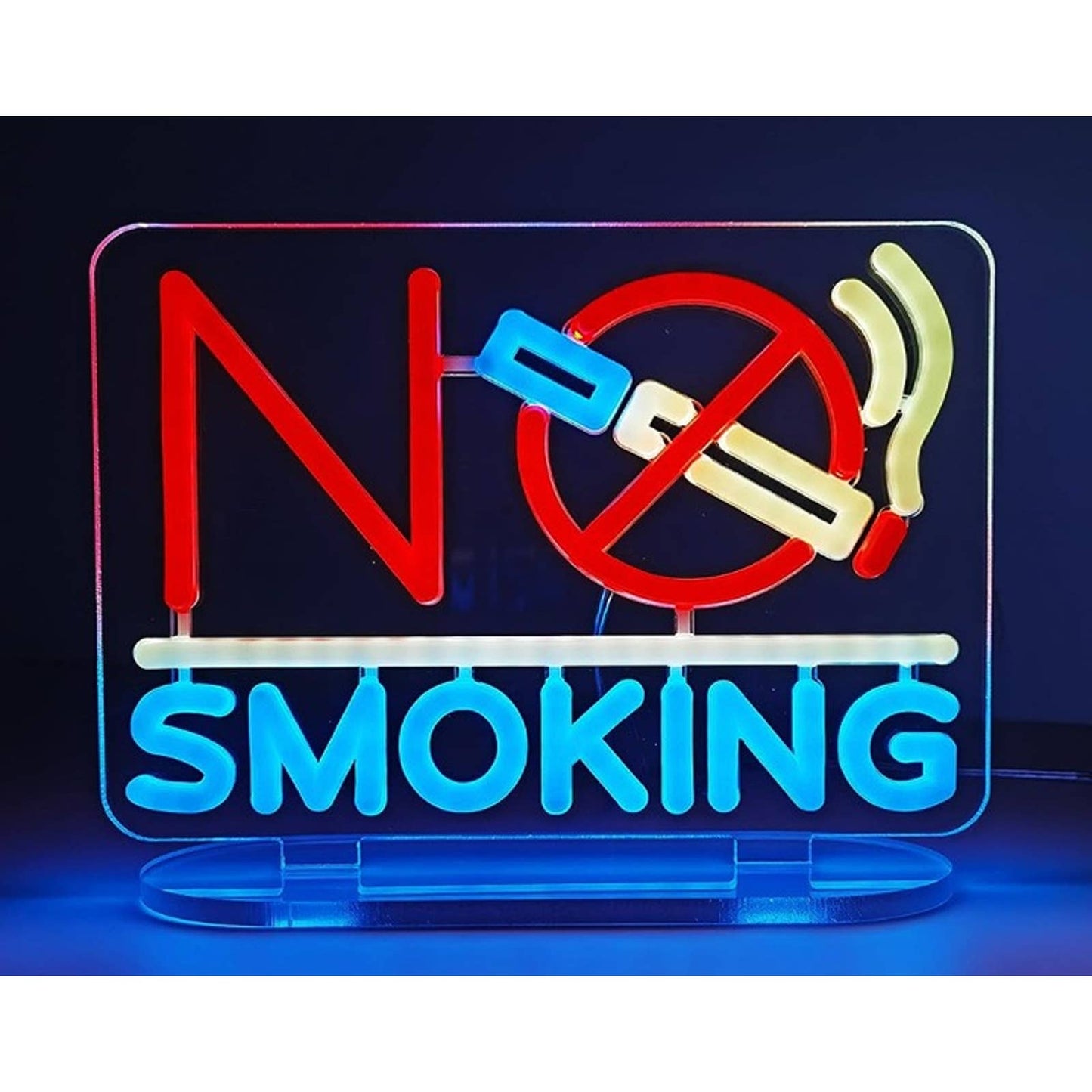 Vivid Bright “No Smoking” LED Night Light Business Store Room Wall Sign