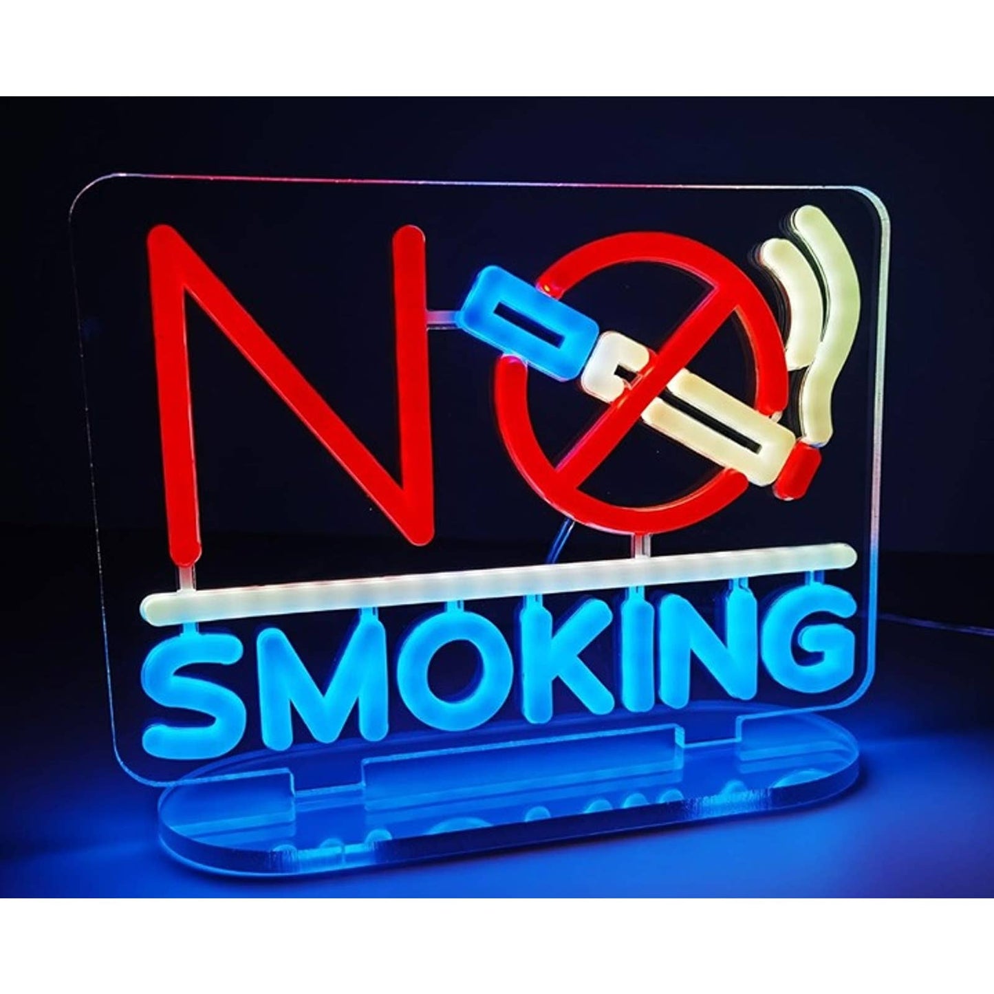 Vivid Bright “No Smoking” LED Night Light Shop Store Wall Sign