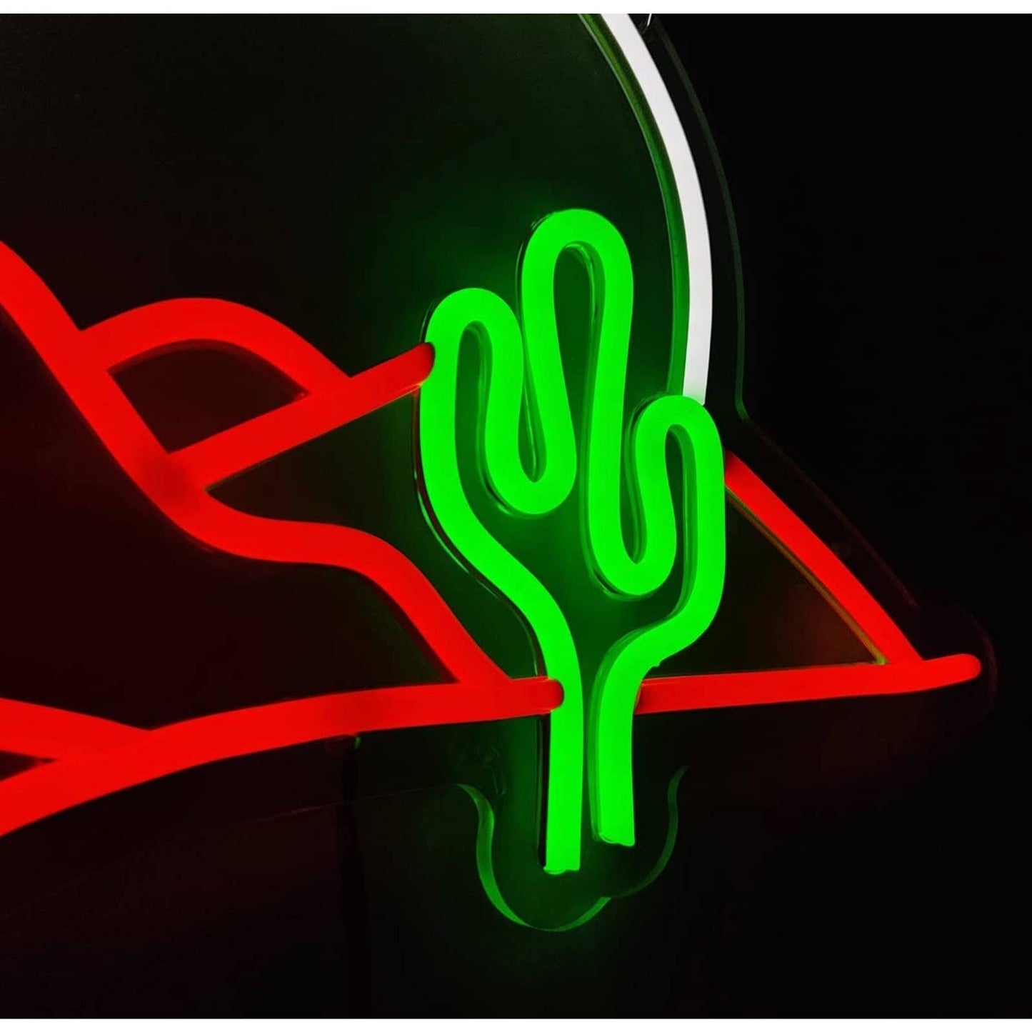 Quality Bright Arizona Sonoran Desert Cactus LED Night Light Room Wall Art Decor