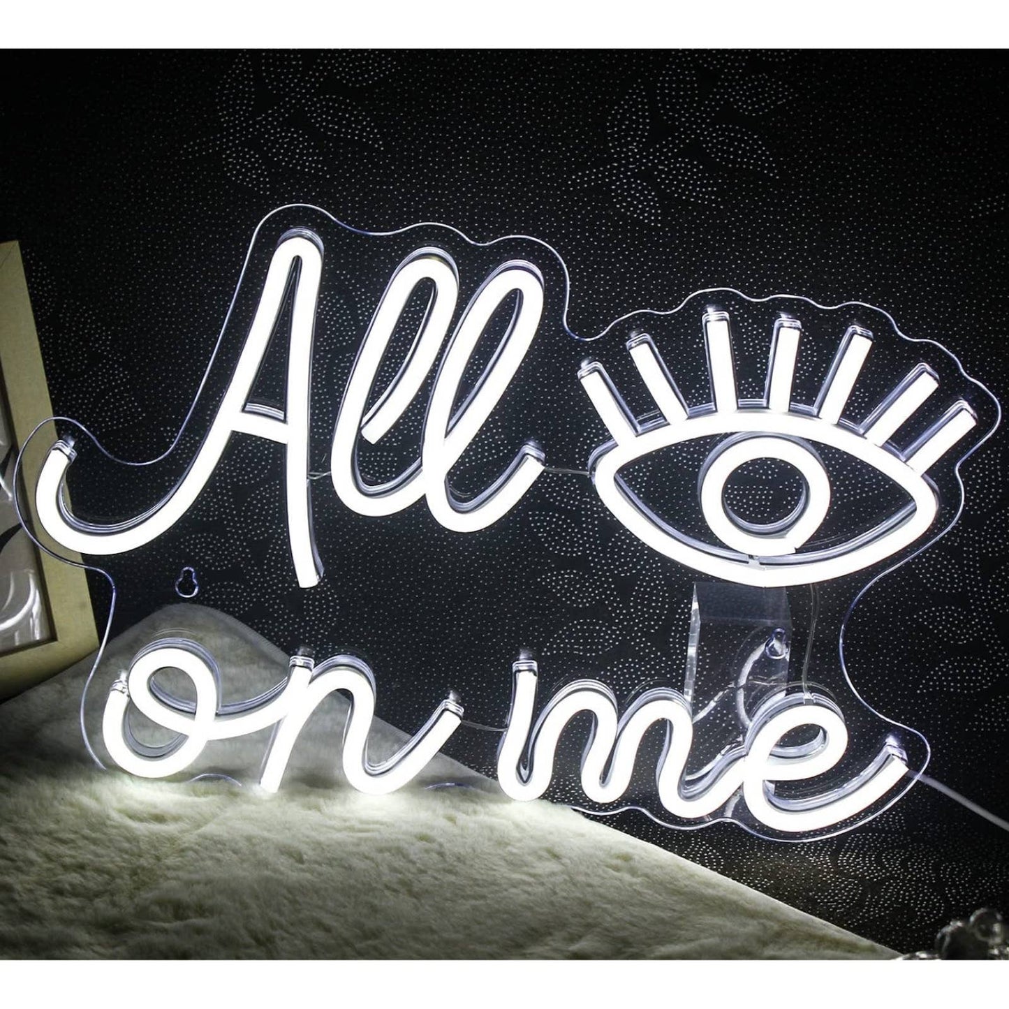 Lovely Bright Cool White “All Eyes on Me” LED Night Light Room Wall Decoration