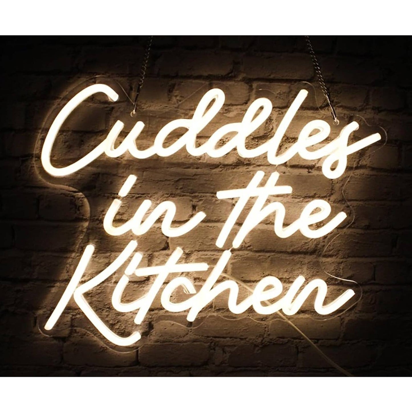 Lovely Warm Bright “Cuddles in the Kitchen” LED Night Light Room Wall Decoration