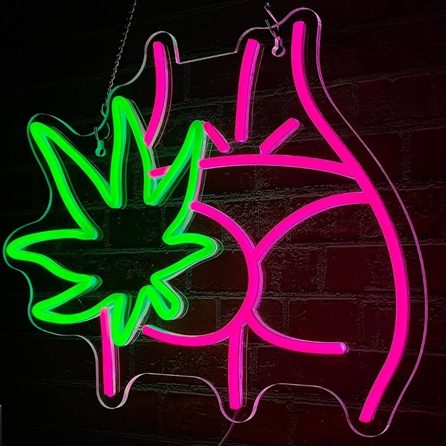 Vivid Bright High Plant Booty LED Night Light Room Wall Decor