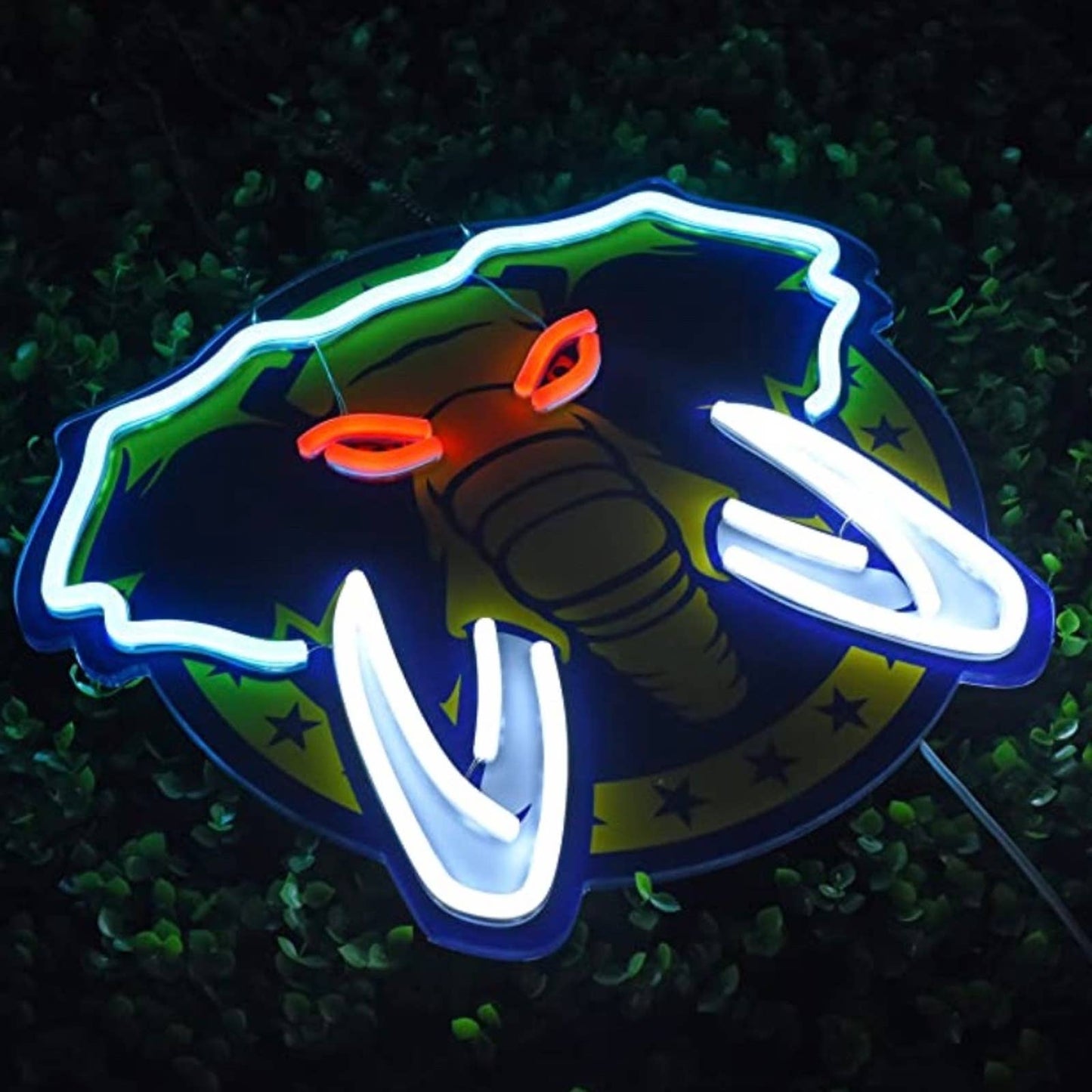 Fun Bright Elephant Hanging LED Night Light Room Wall Decoration