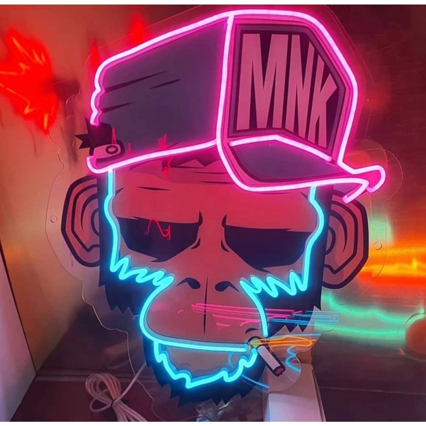 Fun Bright Vivid Street Monkey LED Night Light Room Wall Decoration