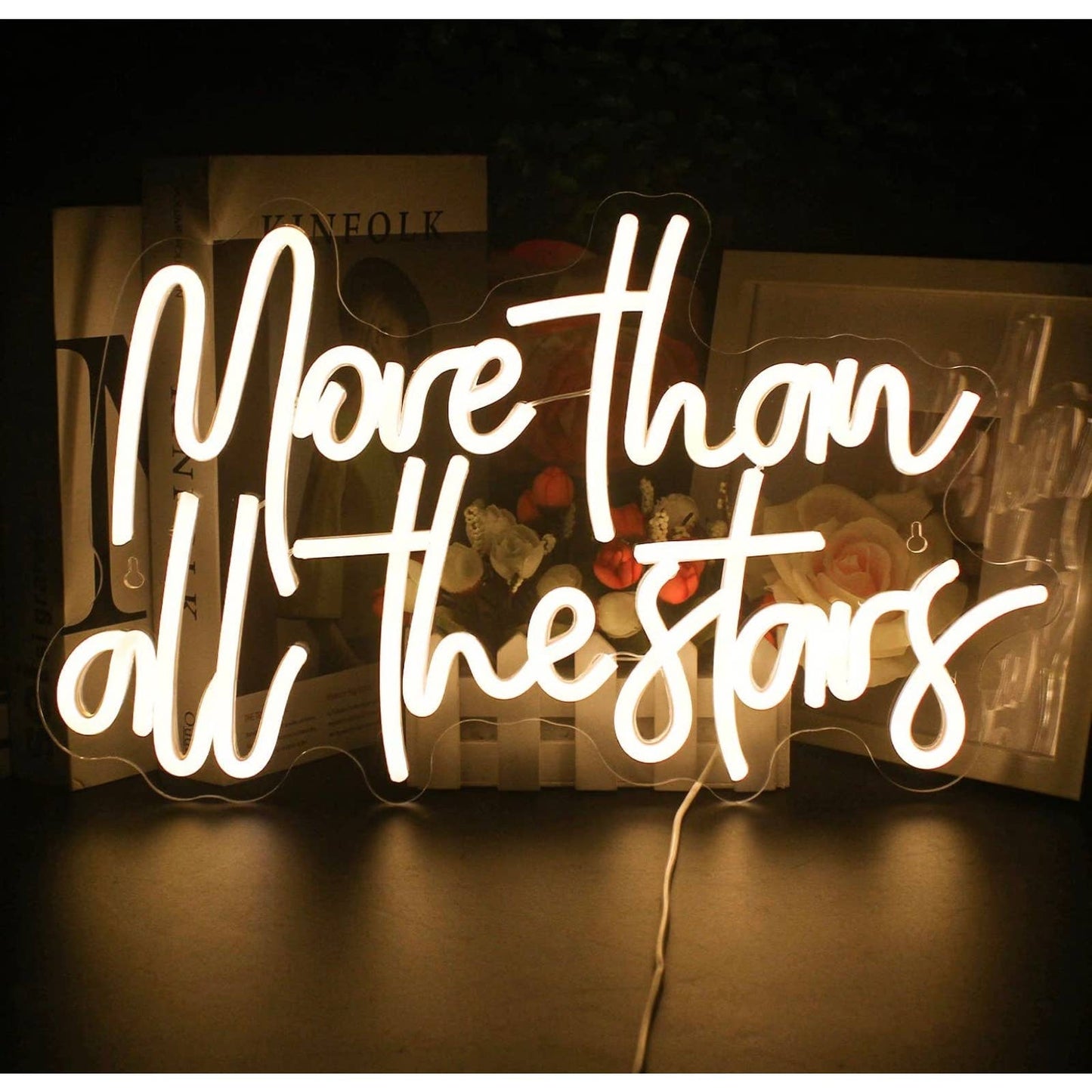 Lovely Bright “More Than All The Stars” LED Night Light Room Wall Decoration