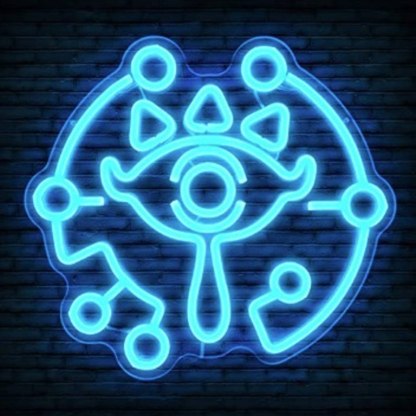 Fun Bright Blue Sheikah Eye Legend of Zelda Tears of the Kingdom LED Light Sign
