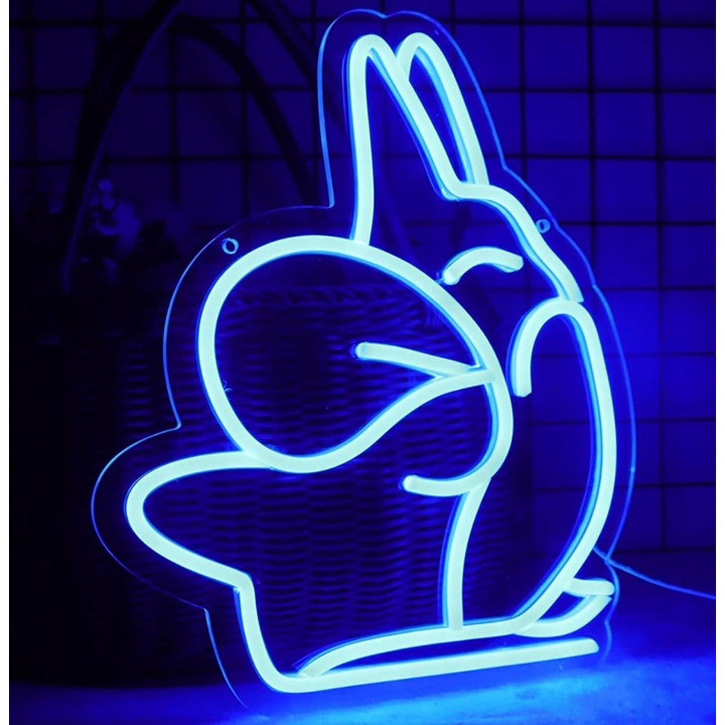 Fun Bright Blue Chinchilla Totoro LED Night Light Room Wall Decor