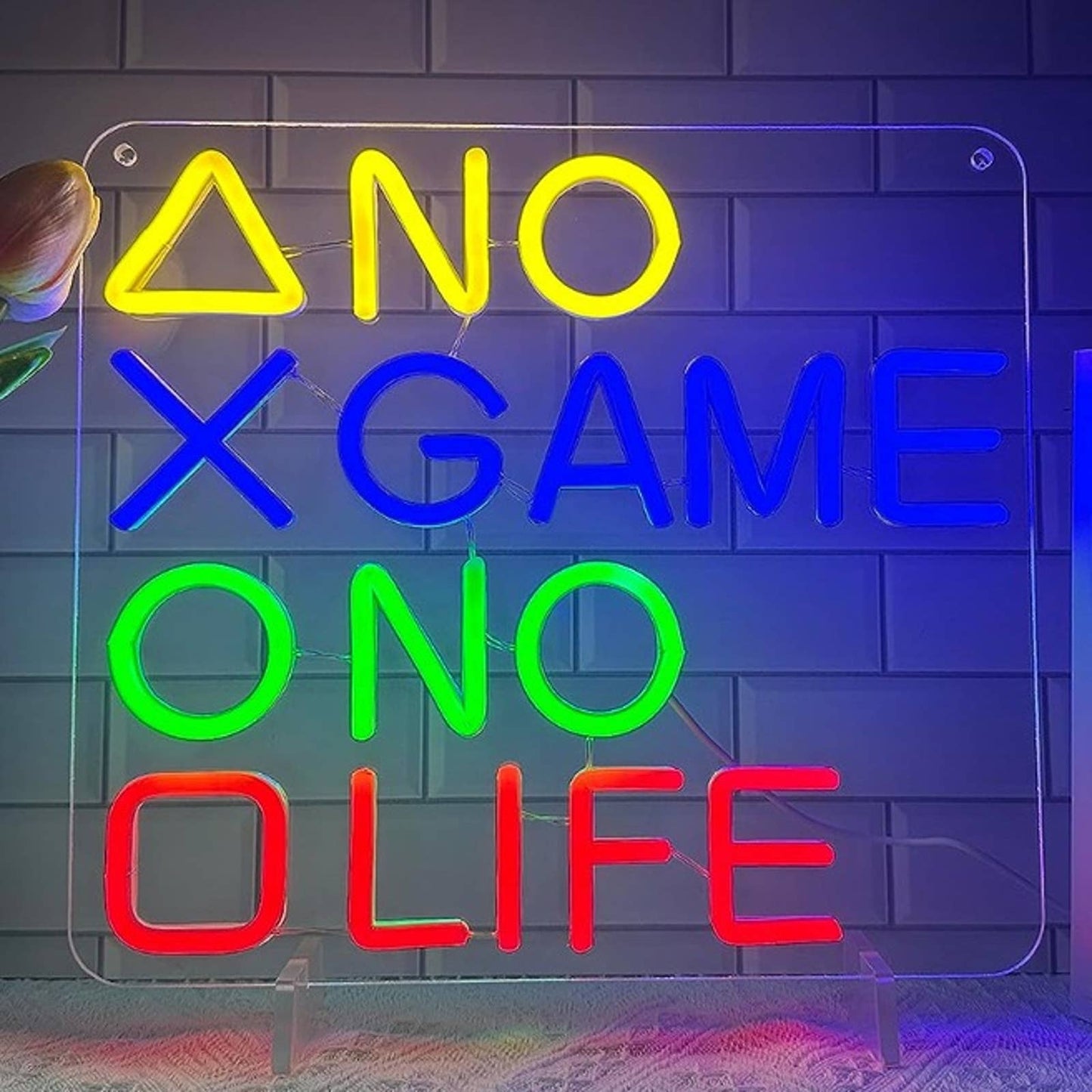 Fun Colorful Bright “No Game No Life” LED Night Light PS5 Gamer Decor