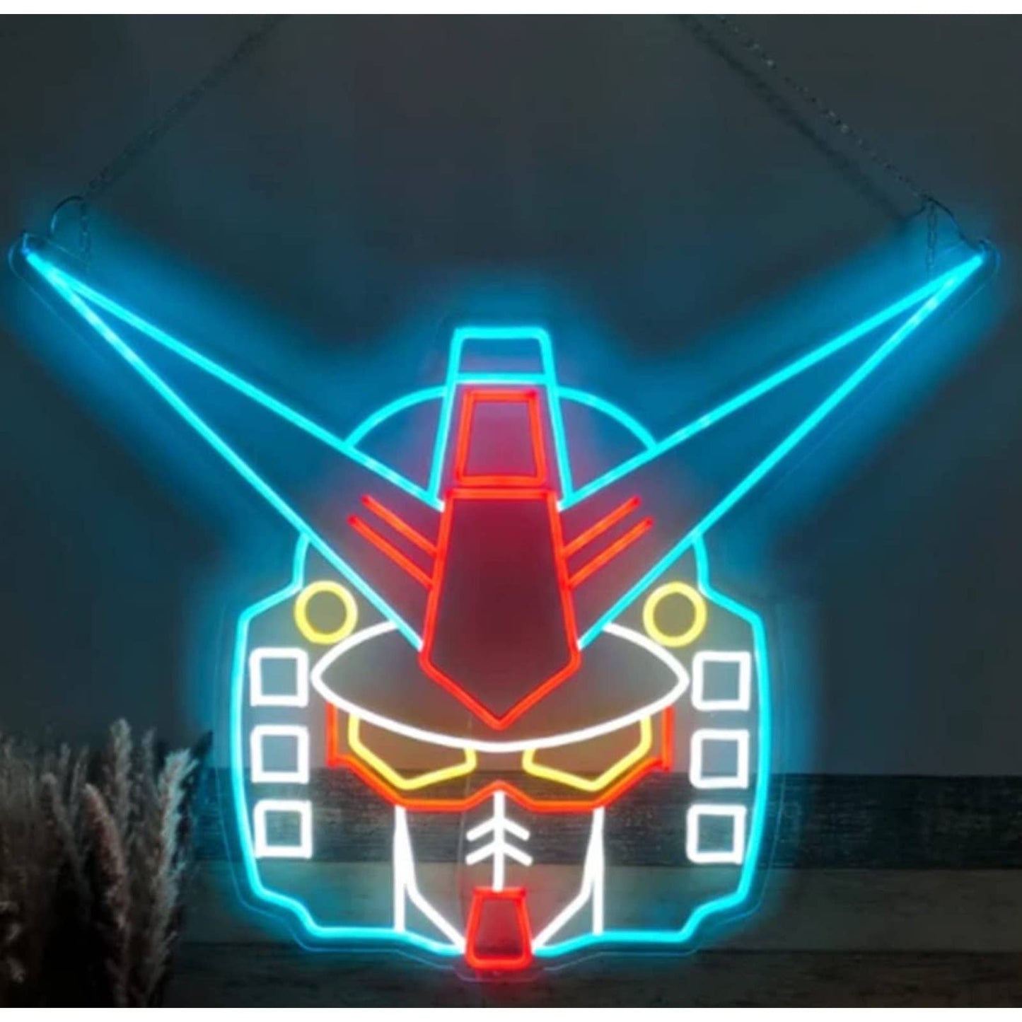 Cool Bright Gundam Wing LED Night Light Anime Room Wall Art Decoration