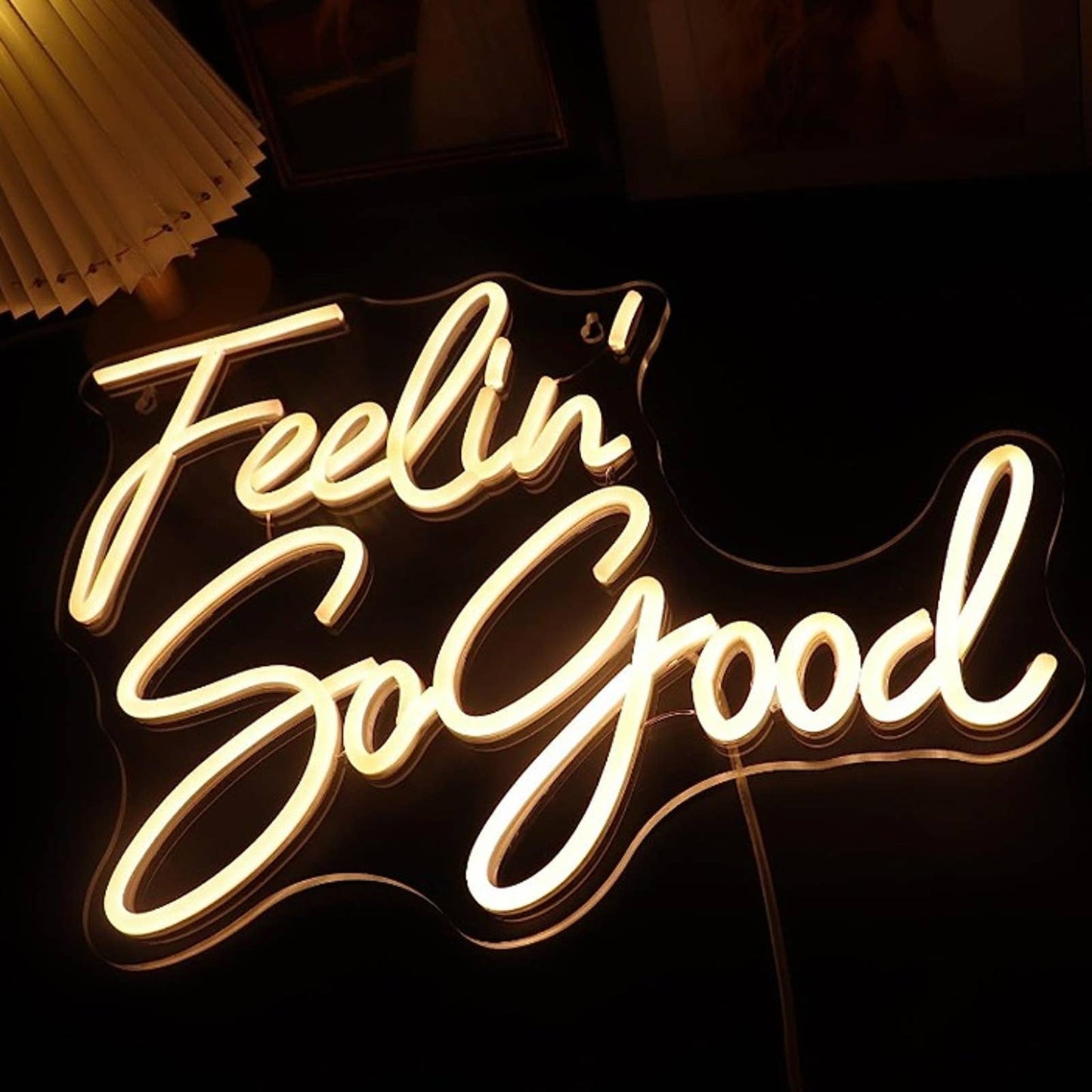 Vivid Warm Bright “Feelin’ So Good” LED Night Light Room Wall Decoration