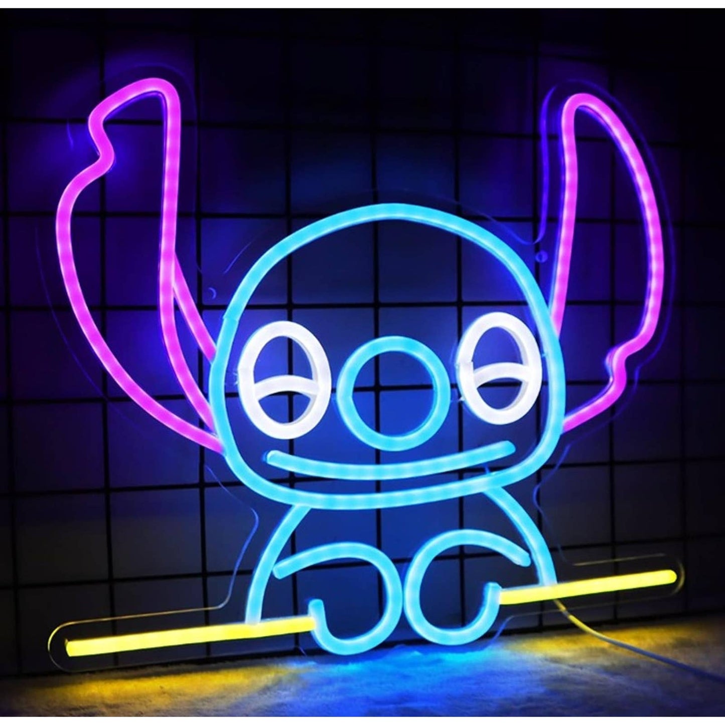 Lovely Bright Blue Fun Lilo & Stitch LED Night Light Disney Wall Decor