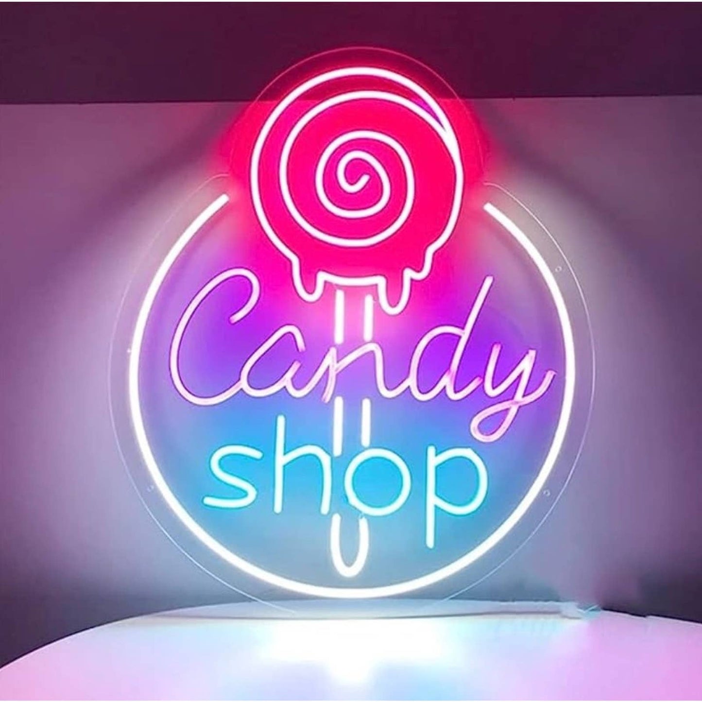 Fun Vivid Bright Candy Shop LED Night Light Room Wall Decoration