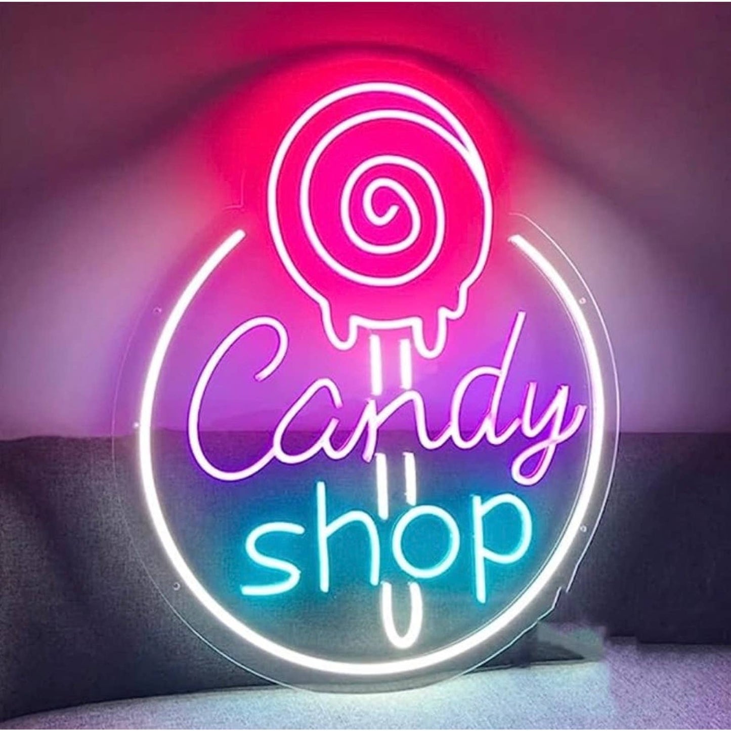 Fun Vivid Bright Candy Shop LED Night Light Room Wall Decoration
