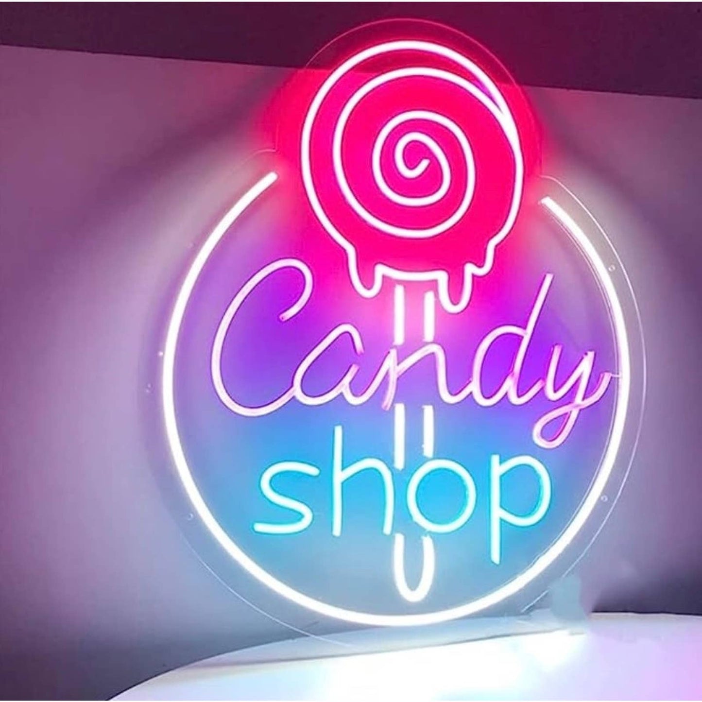 Fun Vivid Bright Candy Shop LED Night Light Room Wall Decoration